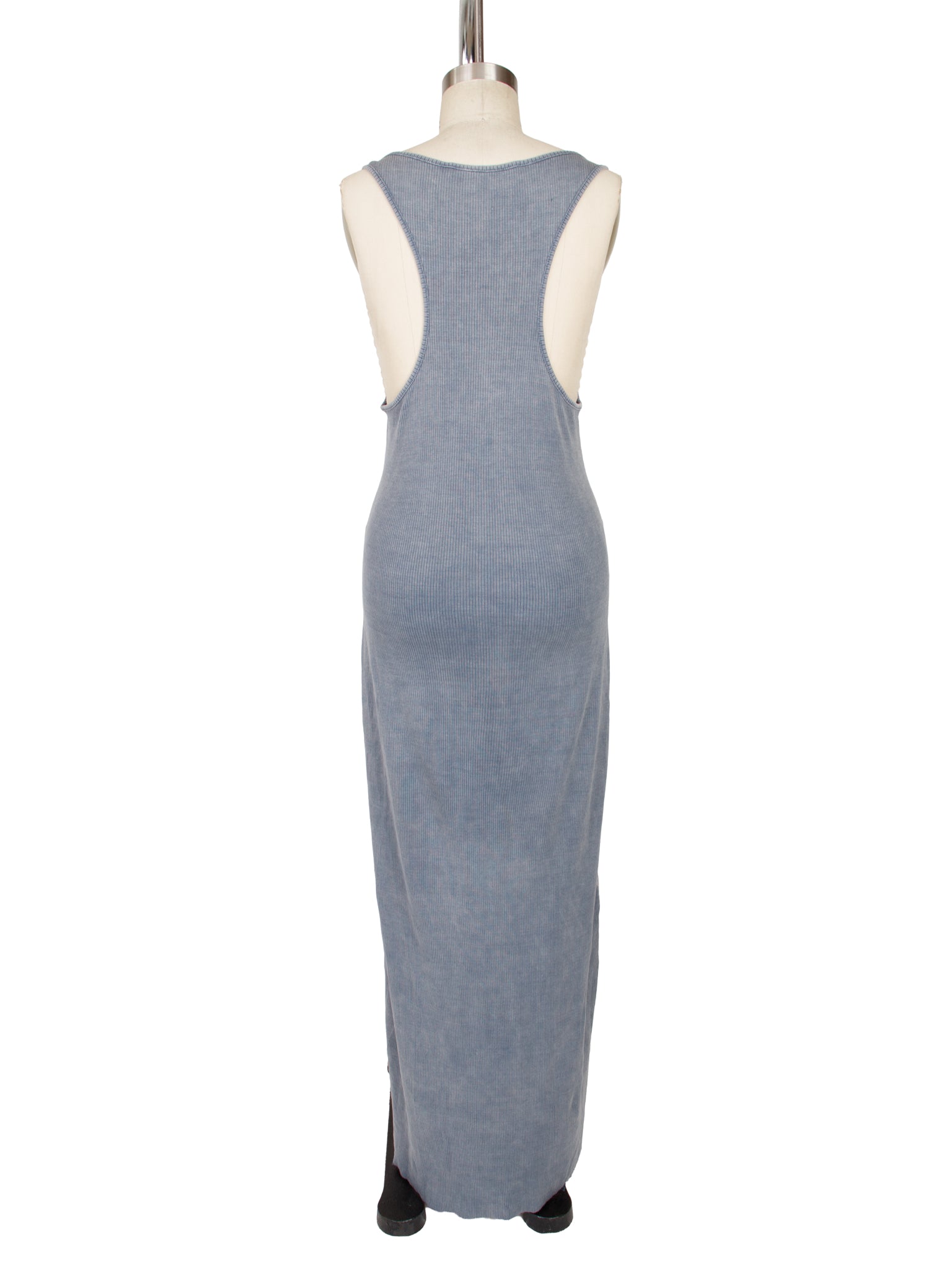 Y Project Invisible Strap Rib Knit Maxi Dress