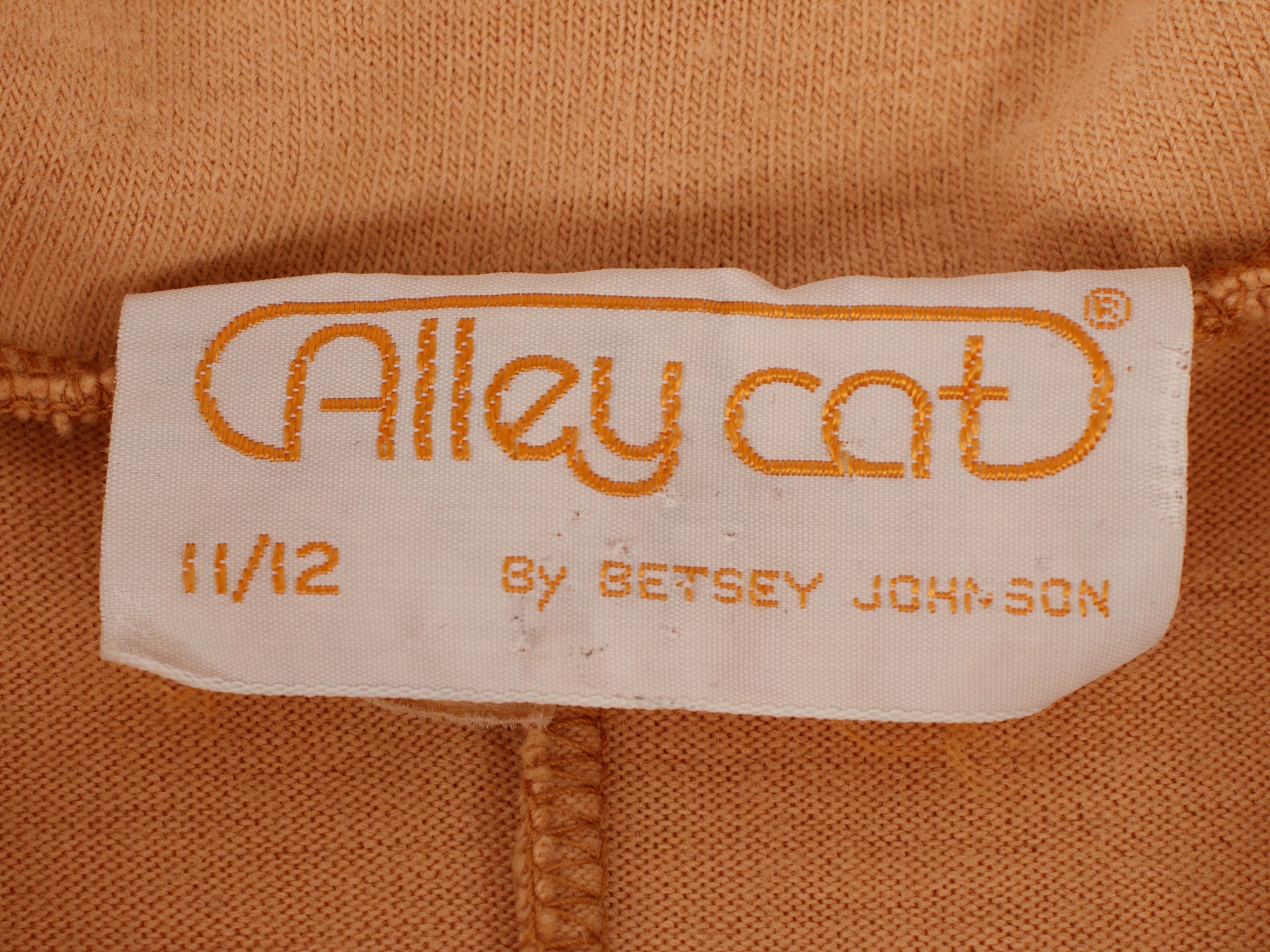 1970s Alley Cat by Betsey Johnson Knit Swing Dress