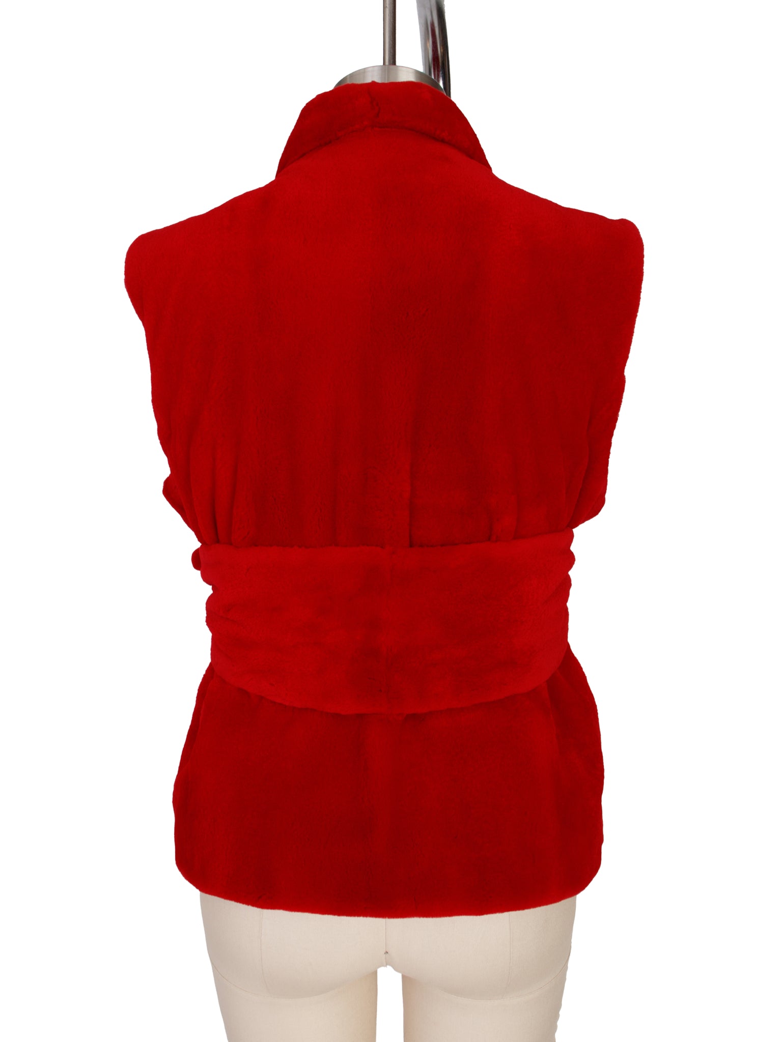 Michael Kors Sheared Fur Vest & Scarf Set