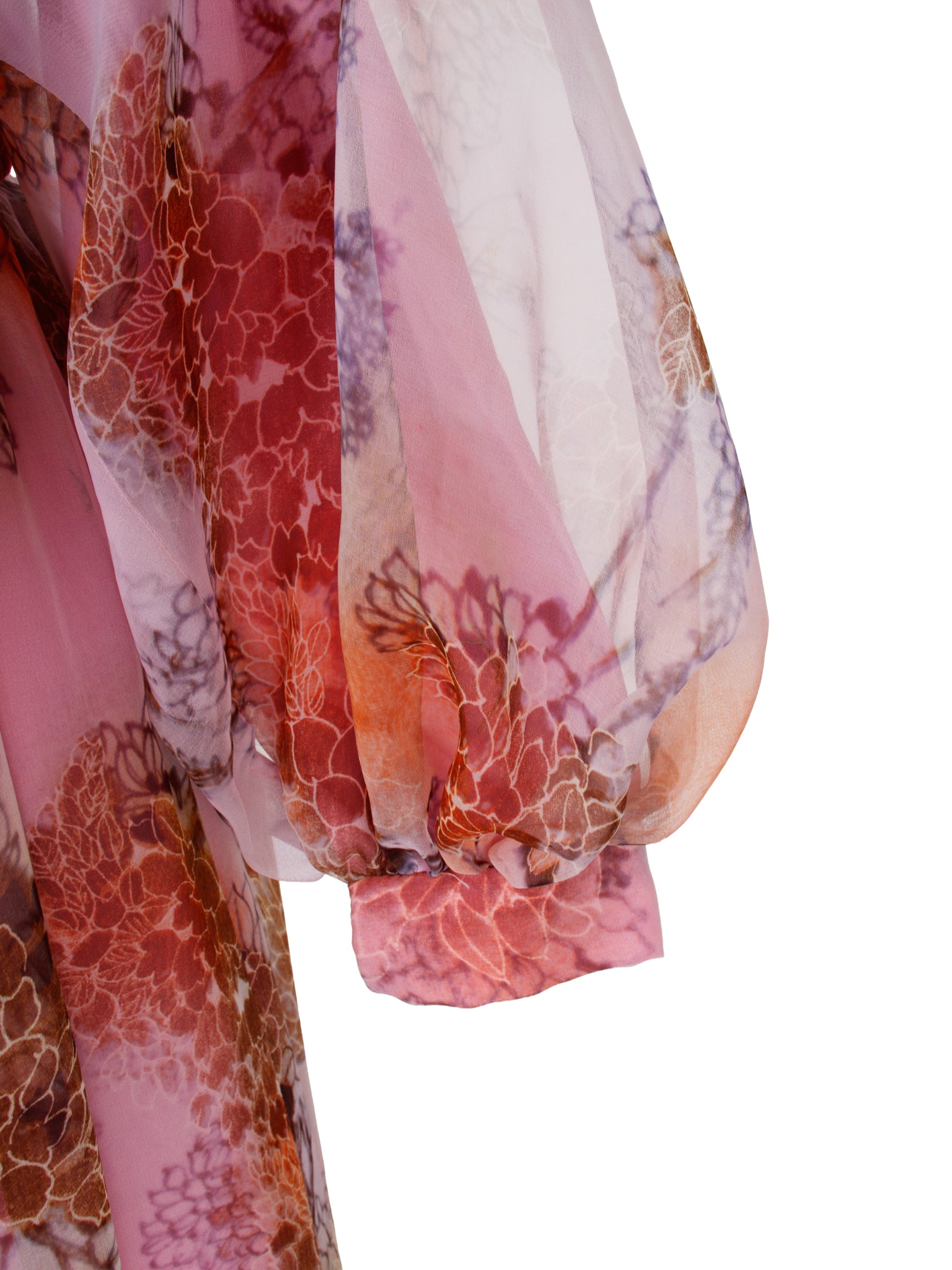 Shannon Rodger for Jerry Silverman I. Magnin Floral Chiffon Gown