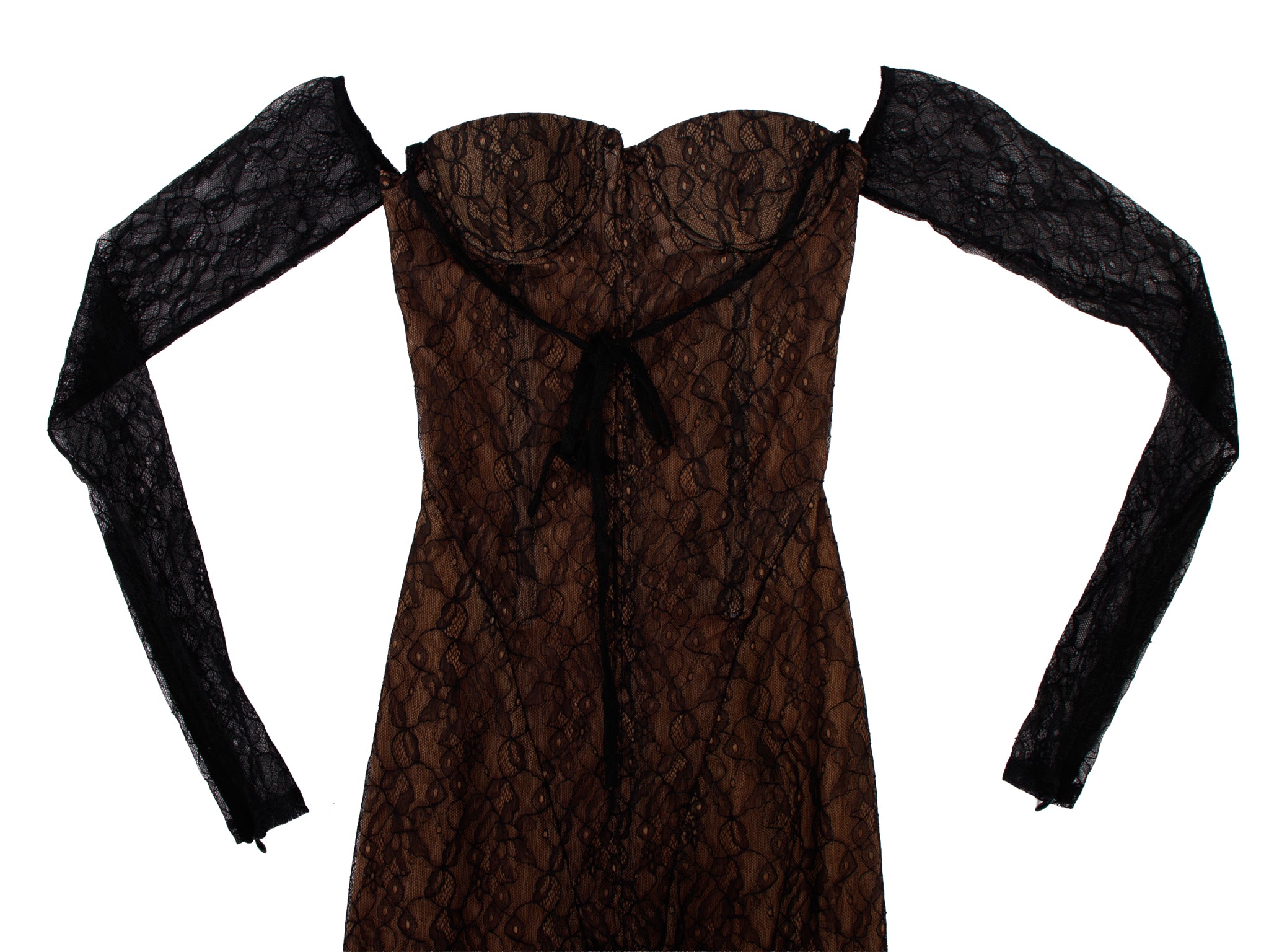 Laquan Smith Lace Off The Shoulder Body Suit