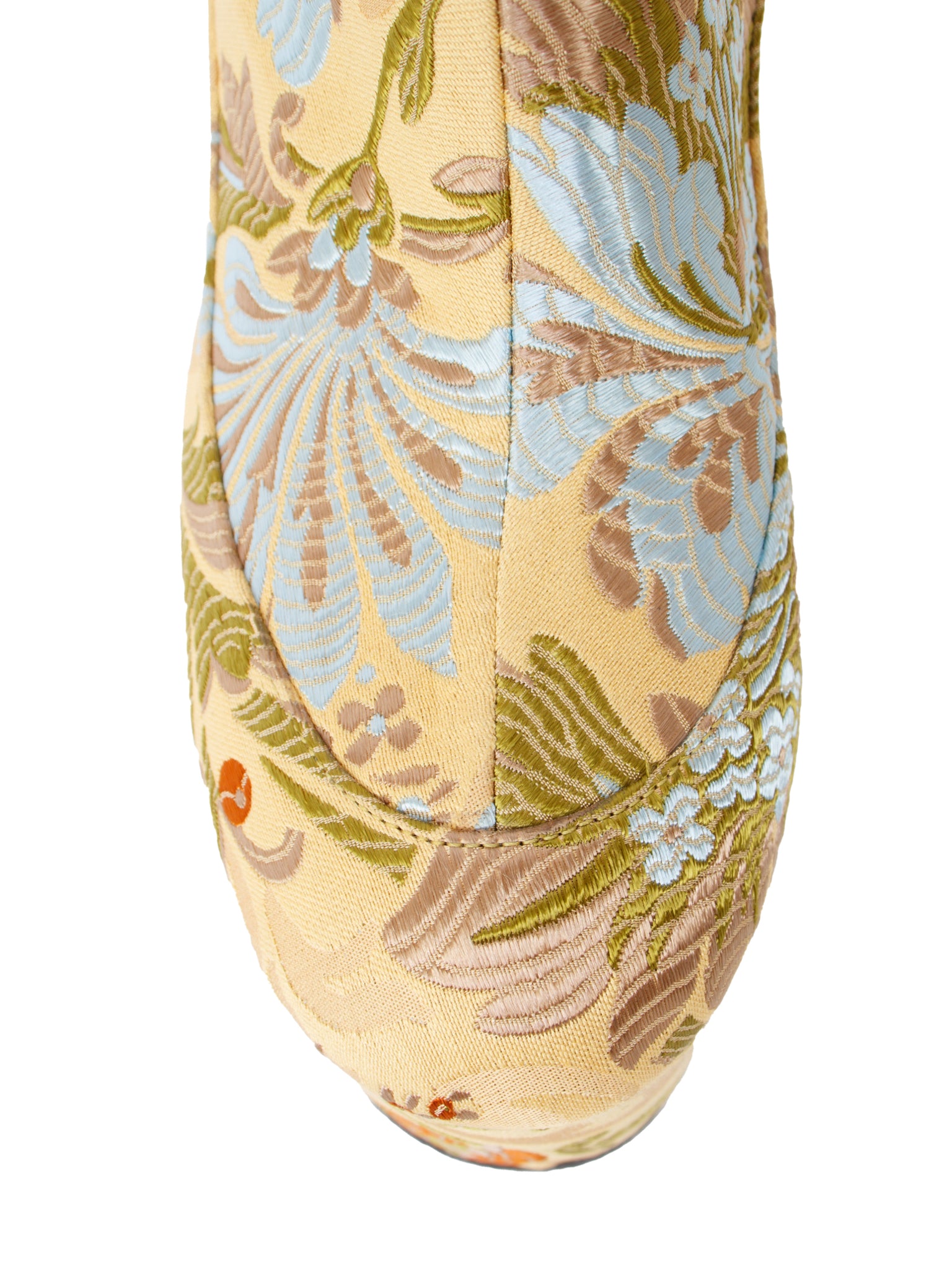 Dries Van Noten Floral Brocade Platform Boots (38)