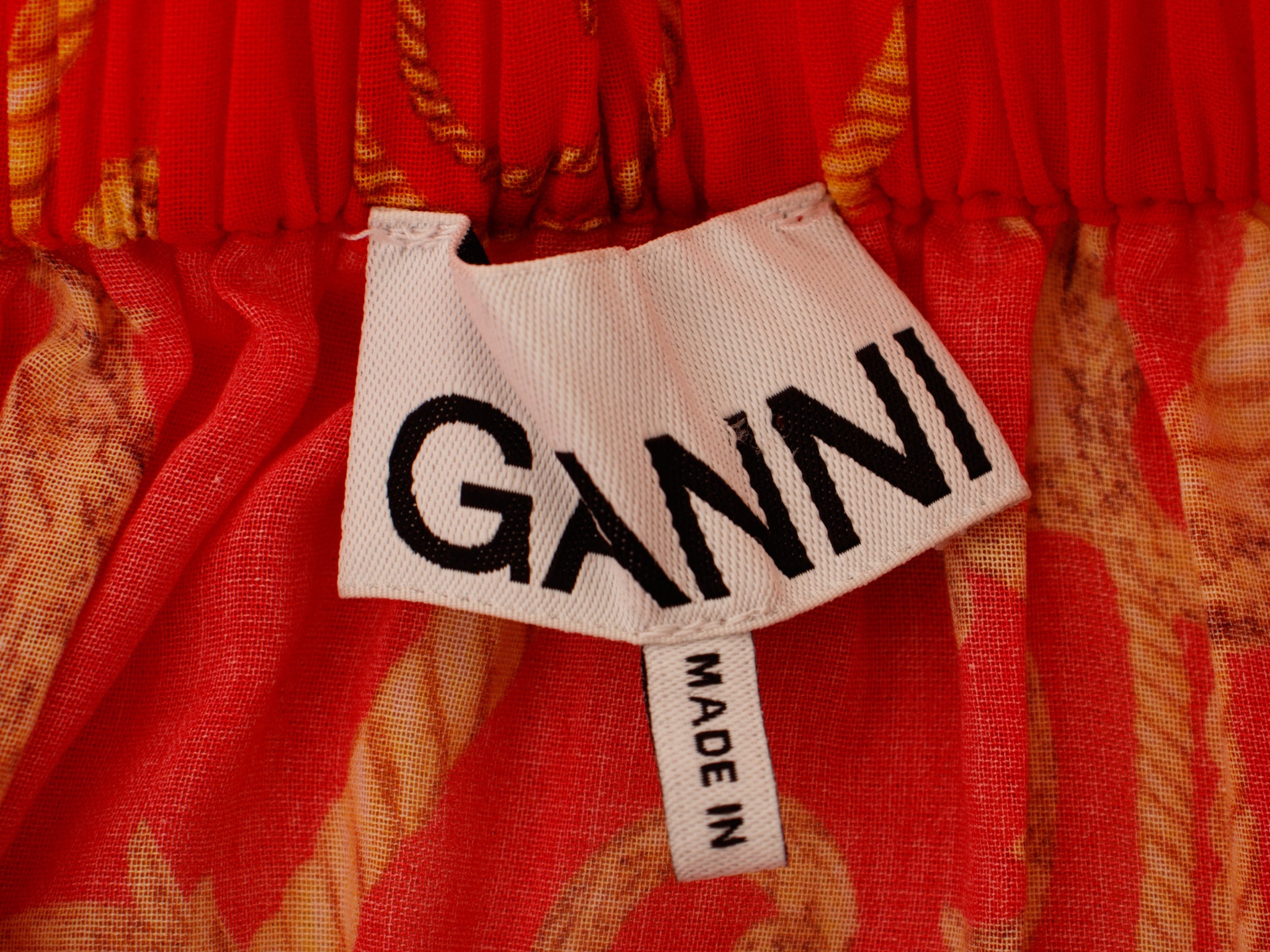 Ganni Convertible Baroque Print Dress