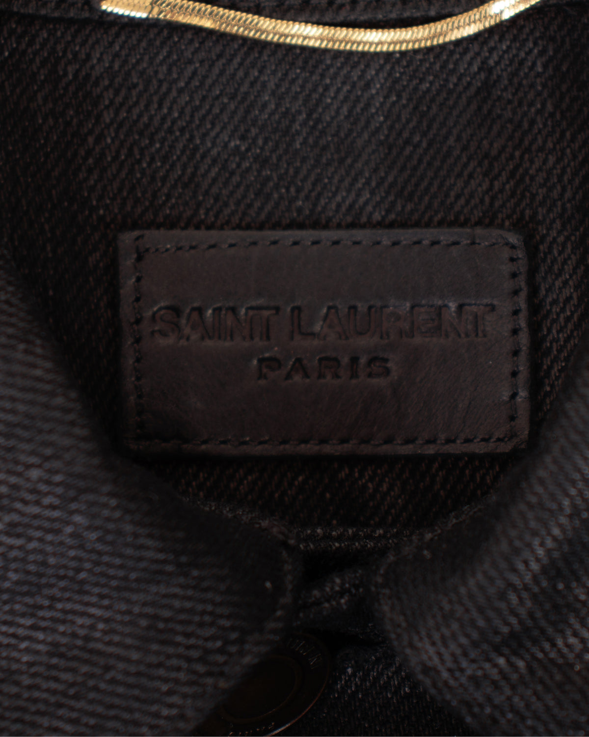 2018 Saint Laurent Coated Denim Trucker Jacket