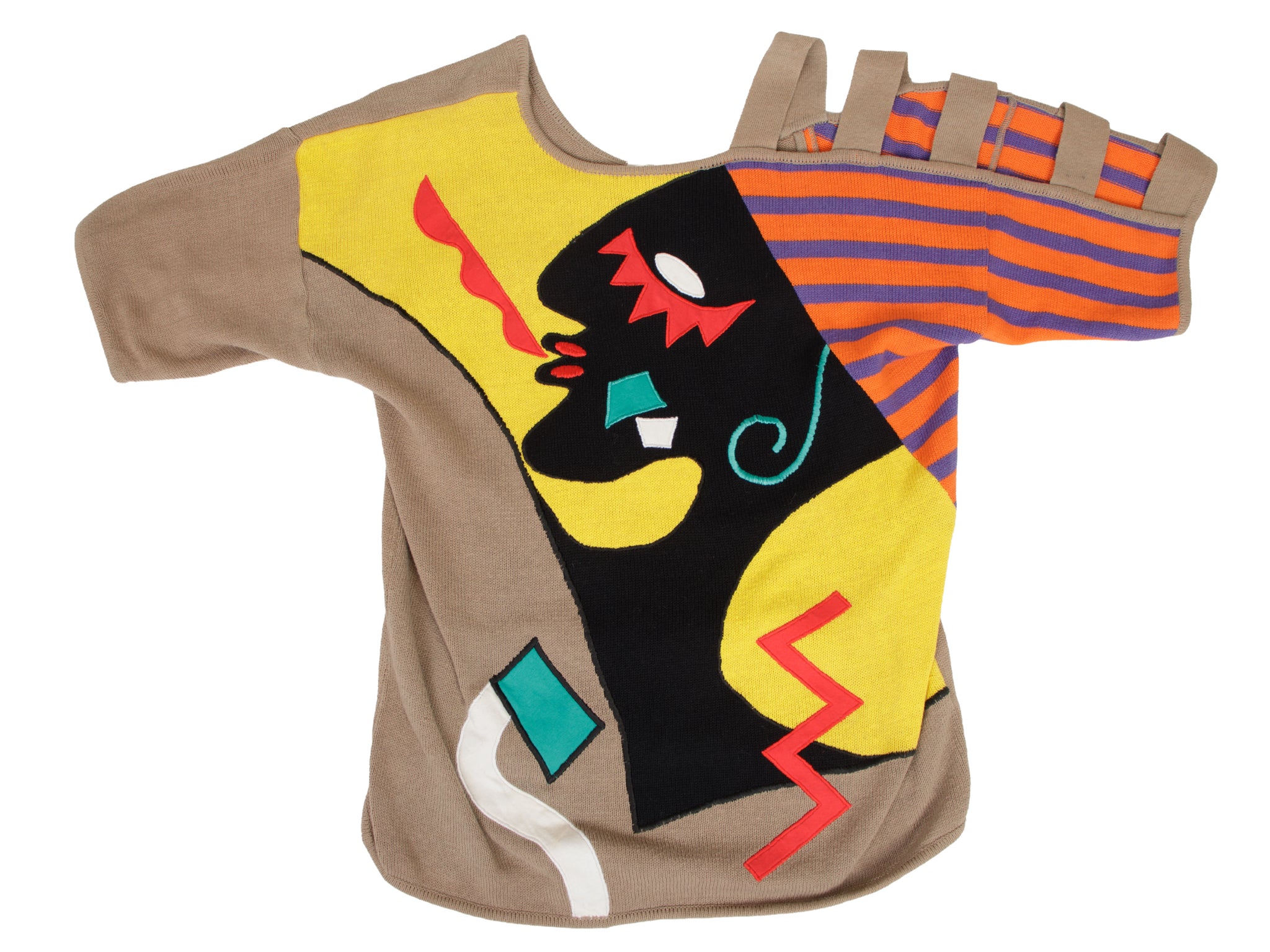 1980s Kansai Yamamoto Archival Intarsia Sweater