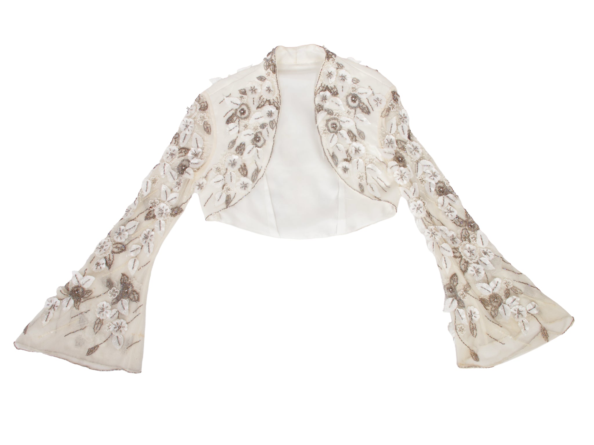 Tulle Beaded Applique Bolero
