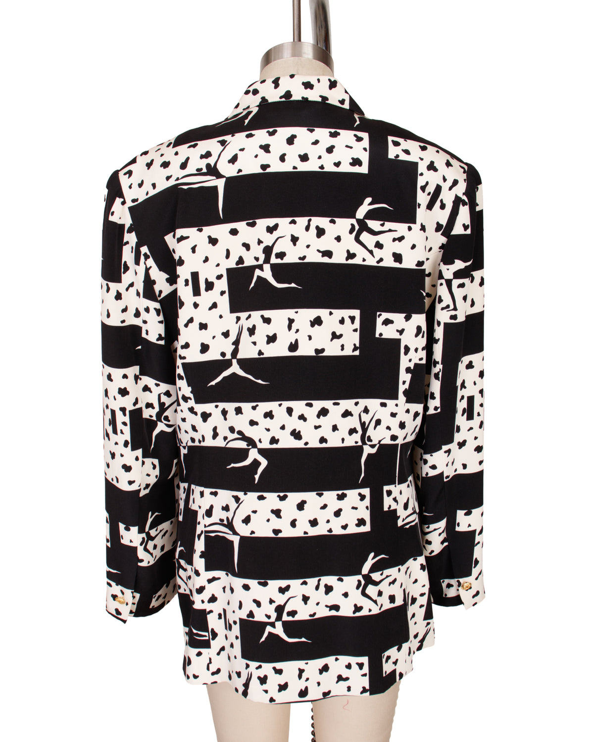 Paolo Santini Silk Novelty Print Blazer