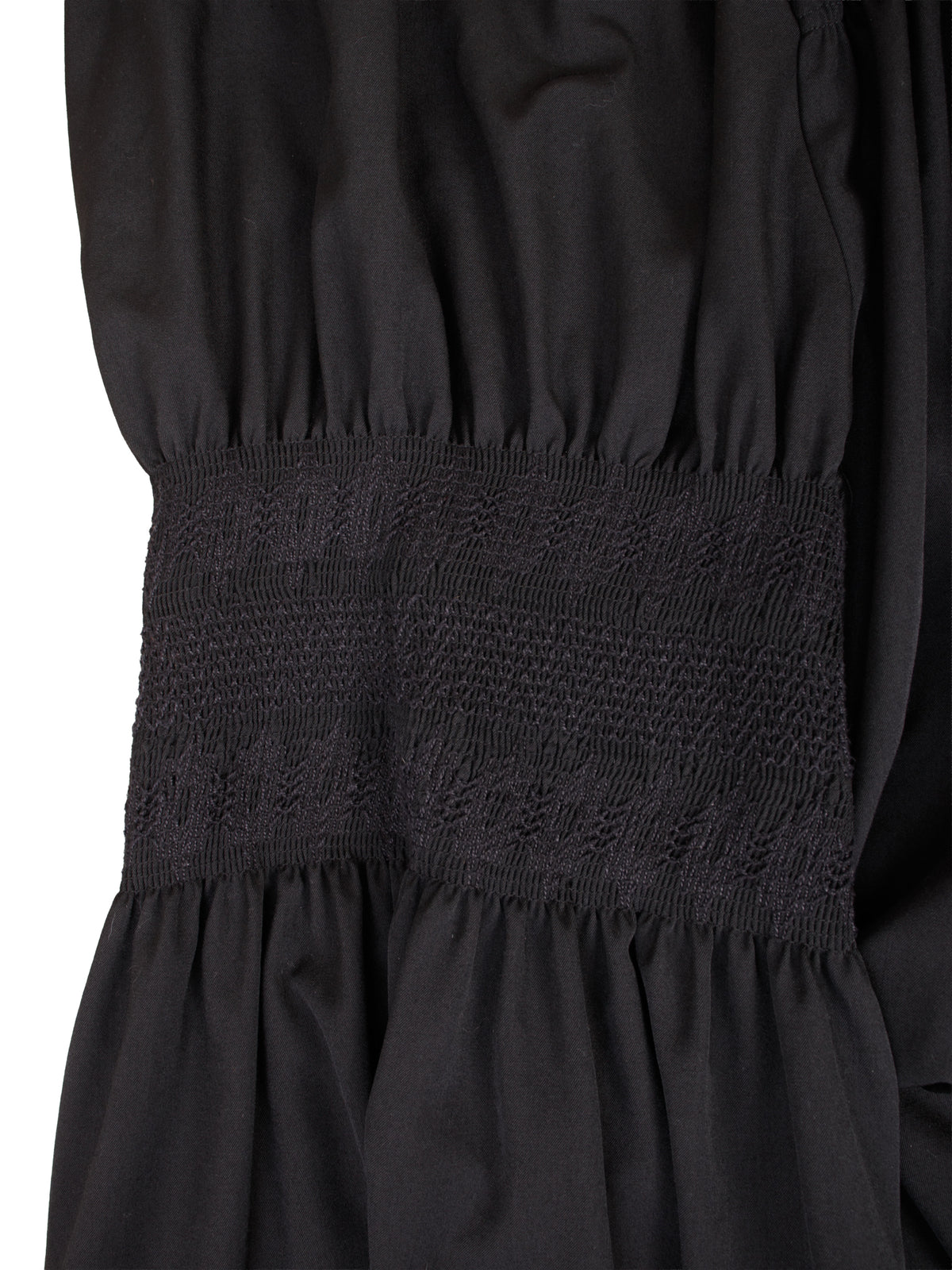 AW13 Y's Wool Smocked Asymmetric Pants