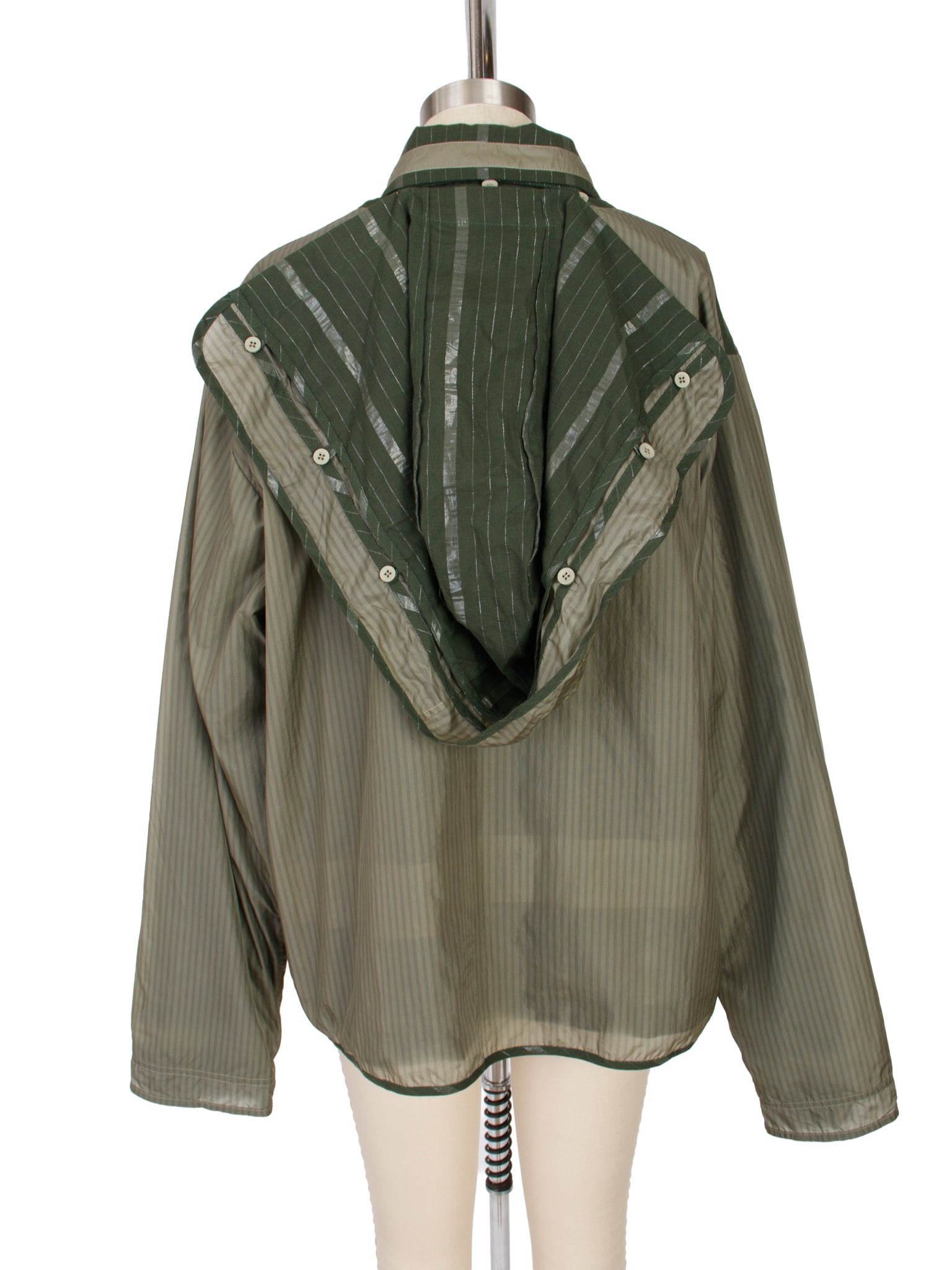 Craig Green Nylon Cotton Striped Layered Jacket