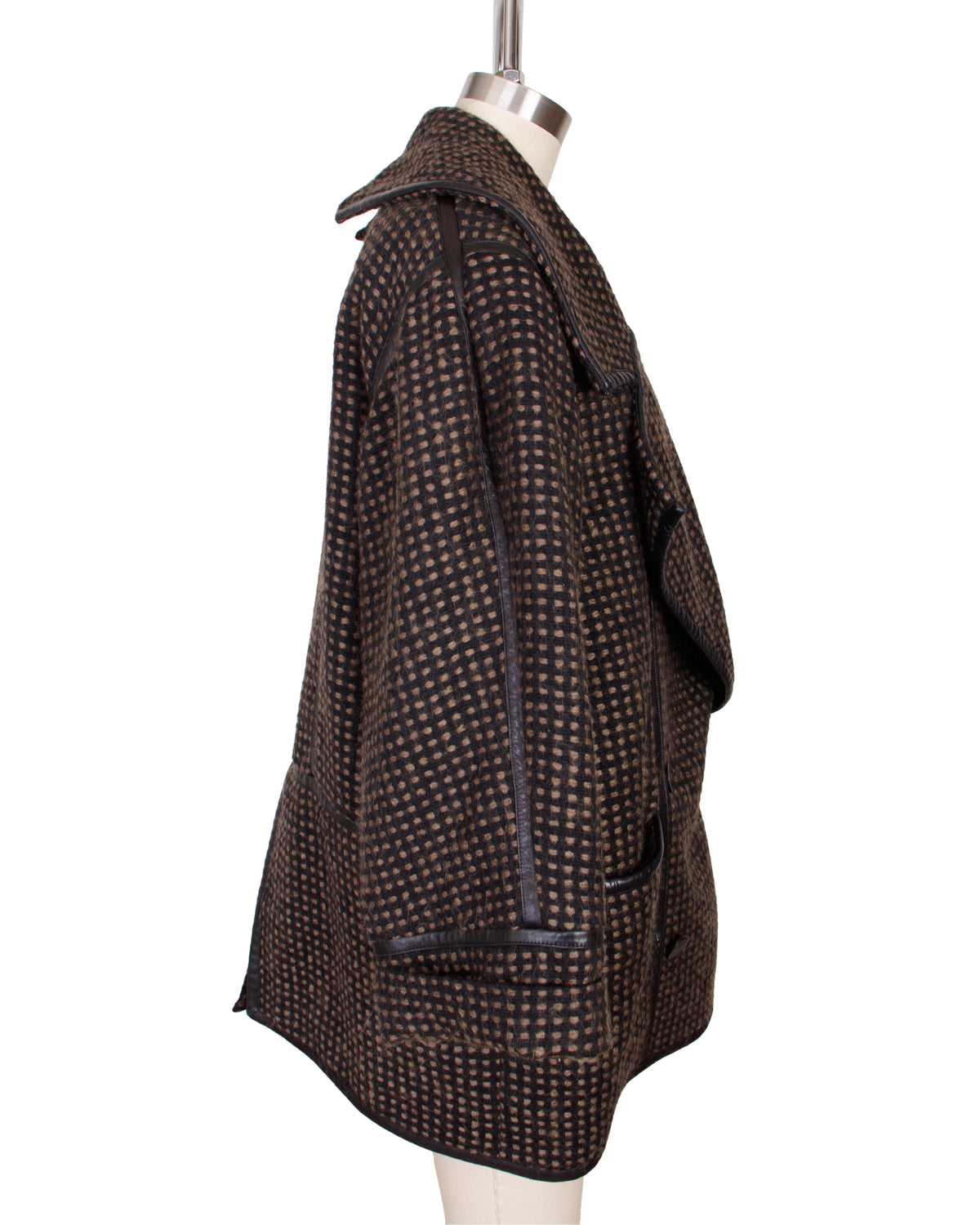 Charles Jourdan Leather Trim Coat*