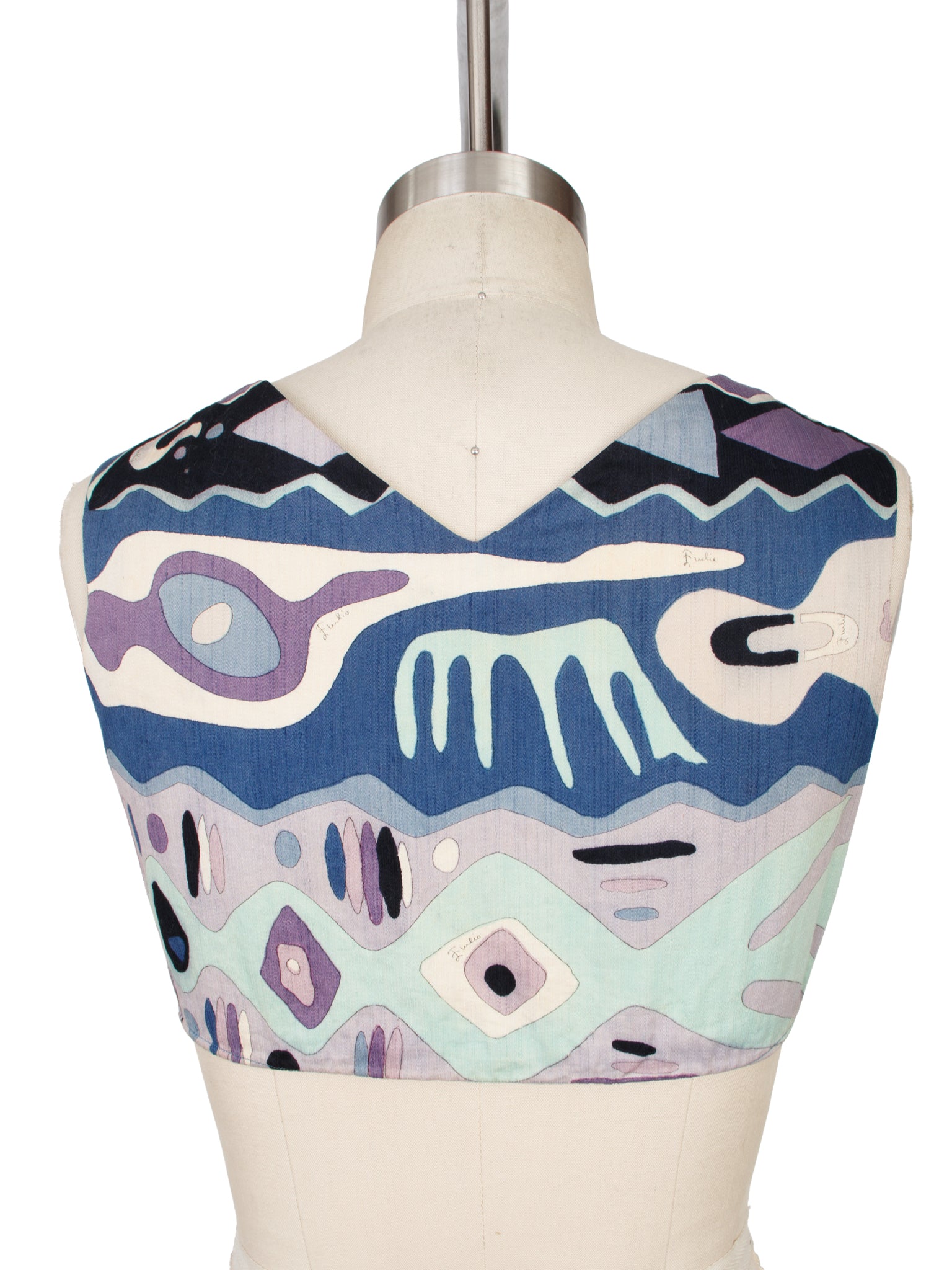 1970s Emilio Pucci Crop Tie Top