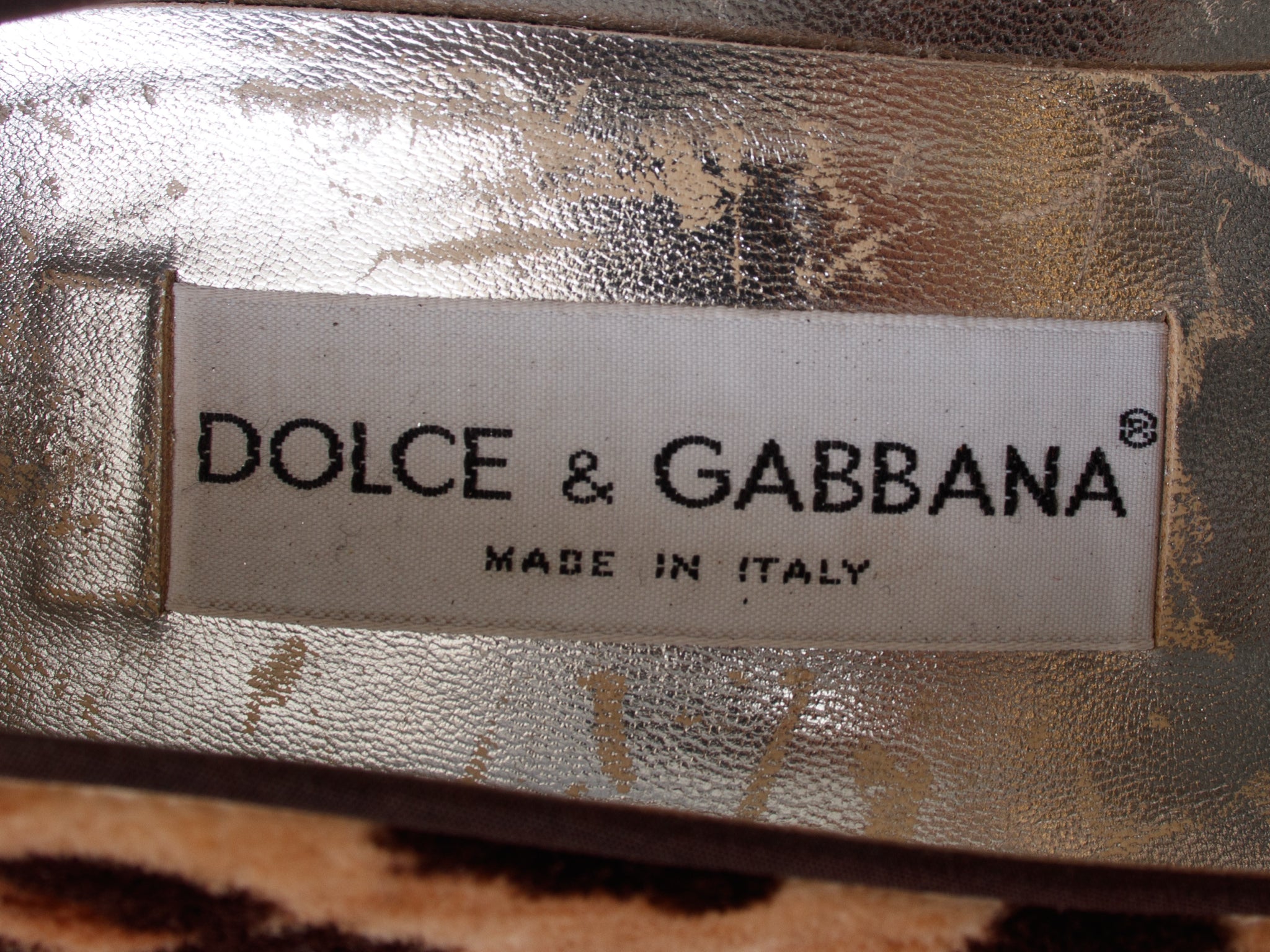 Dolce & Gabbana Velvet Leopard Print Pumps