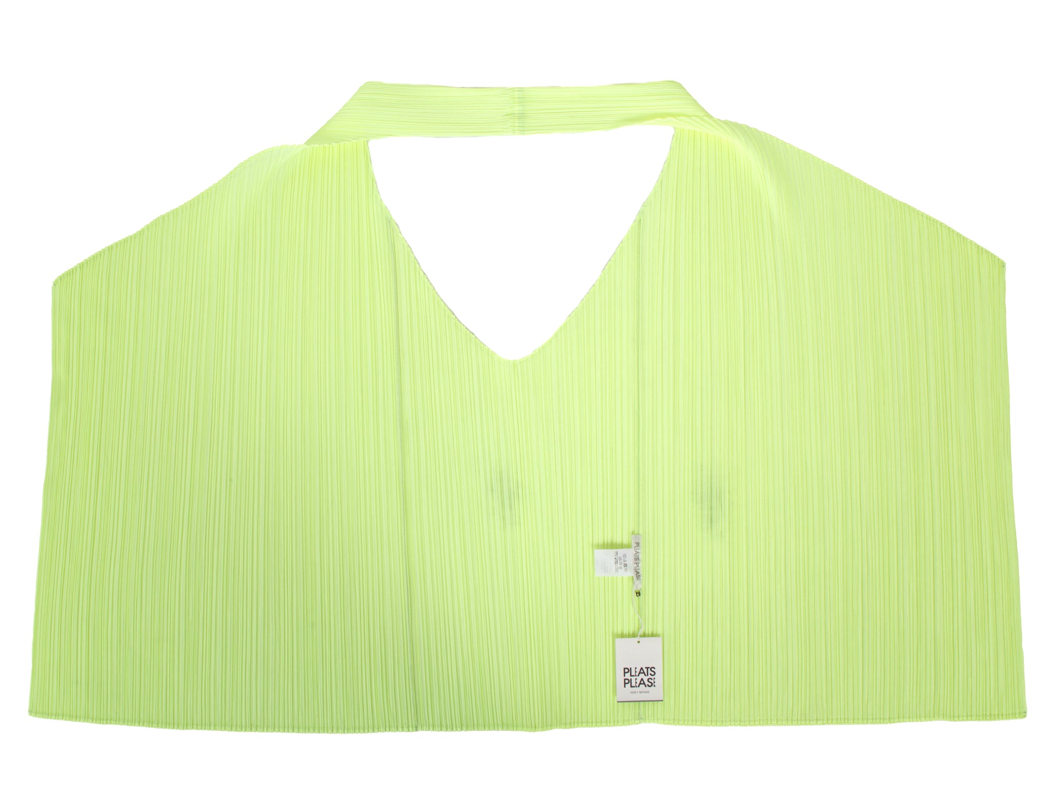 SS 2023 Pleats Please Neon Halter Vest