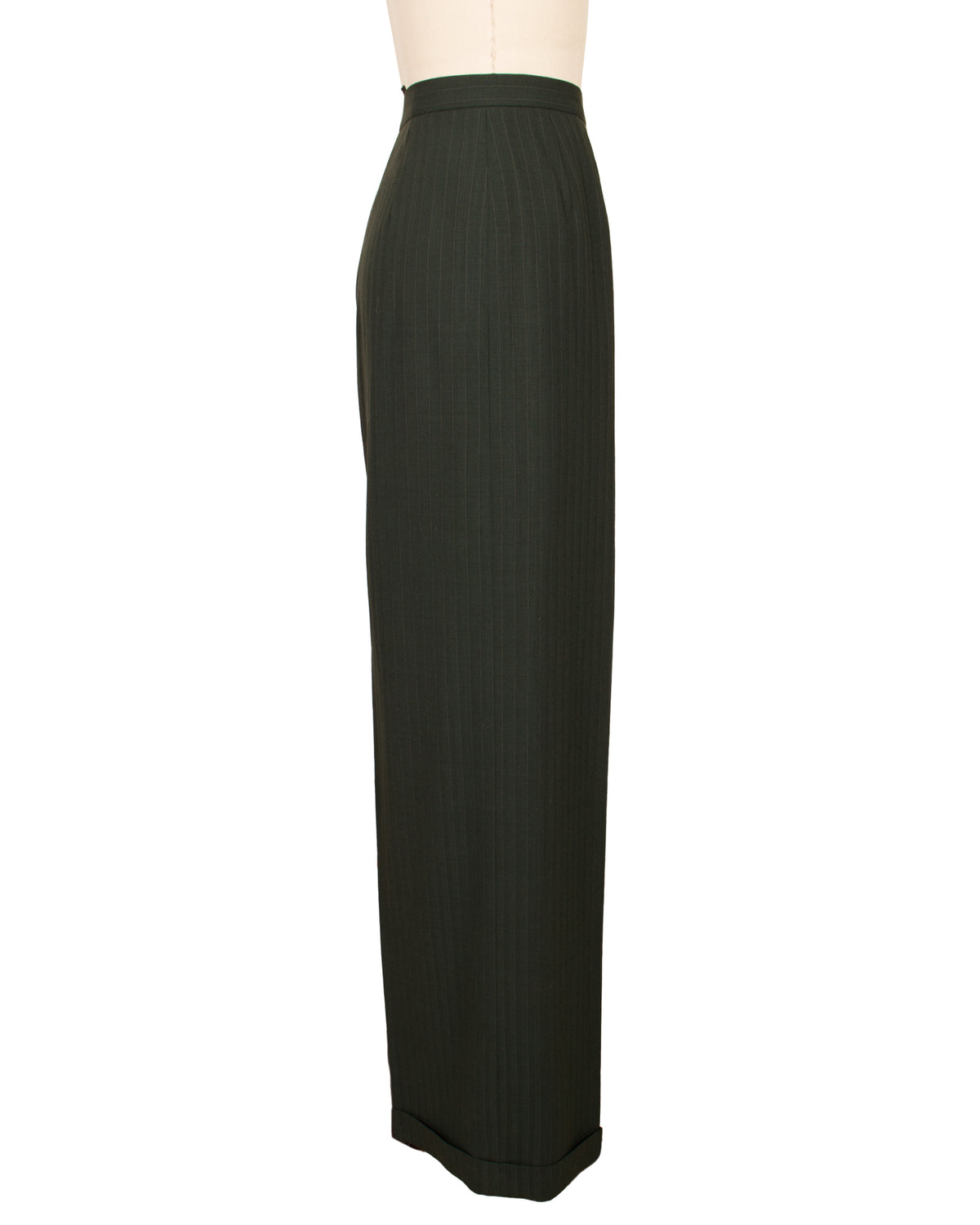 Karl Lagerfeld Wool Pinstripe Three-Piece Pantsuit
