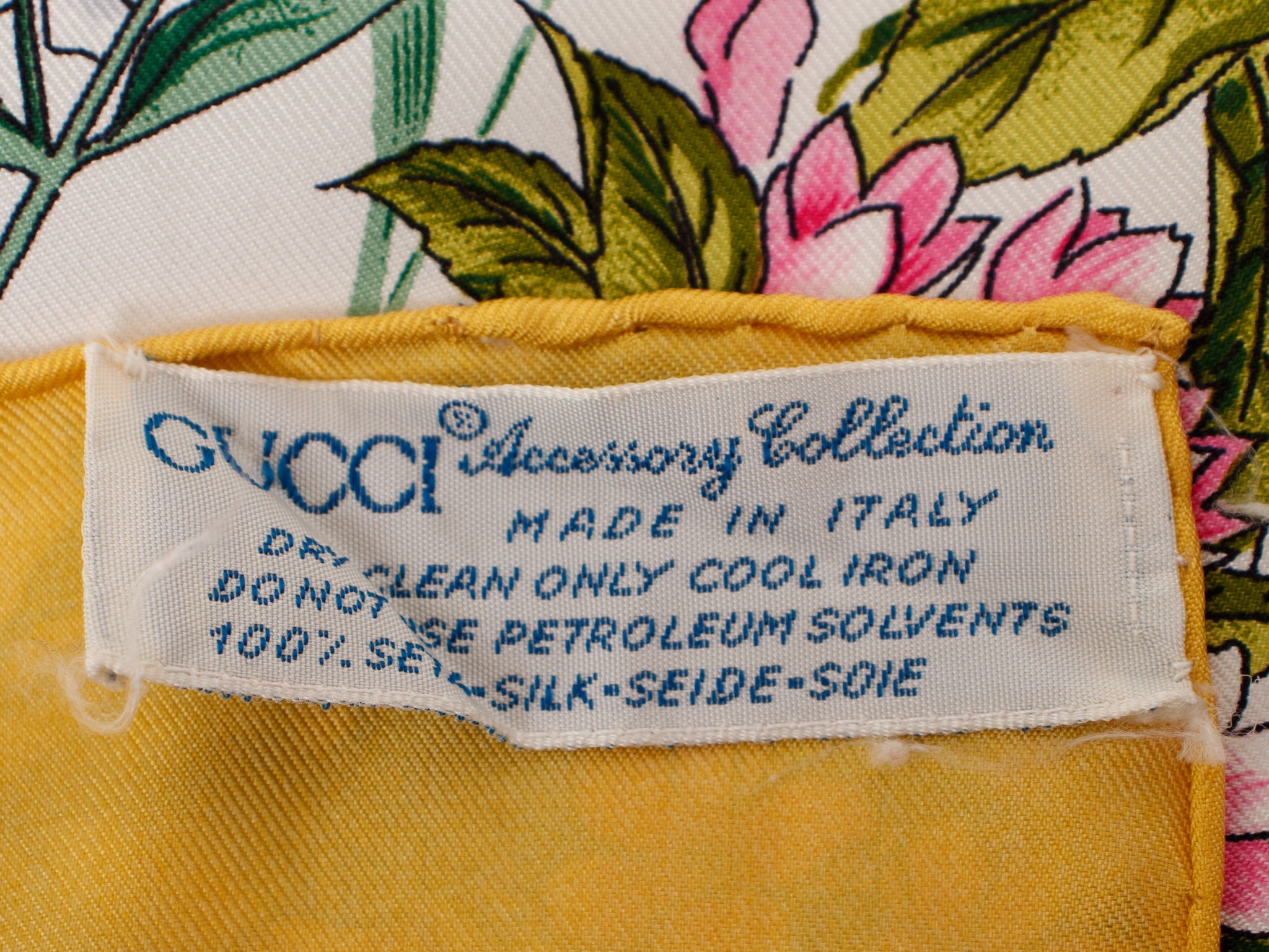 Gucci Accessory Collection Silk Floral Scarf
