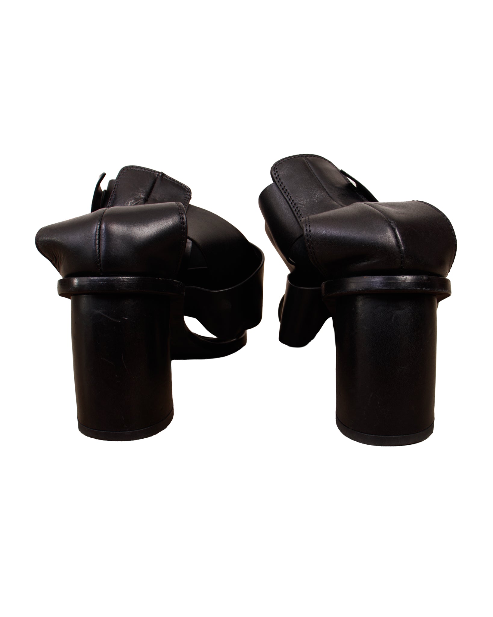 Ann Demeulemeester Crossover Buckle Sandals – Mercy Vintage