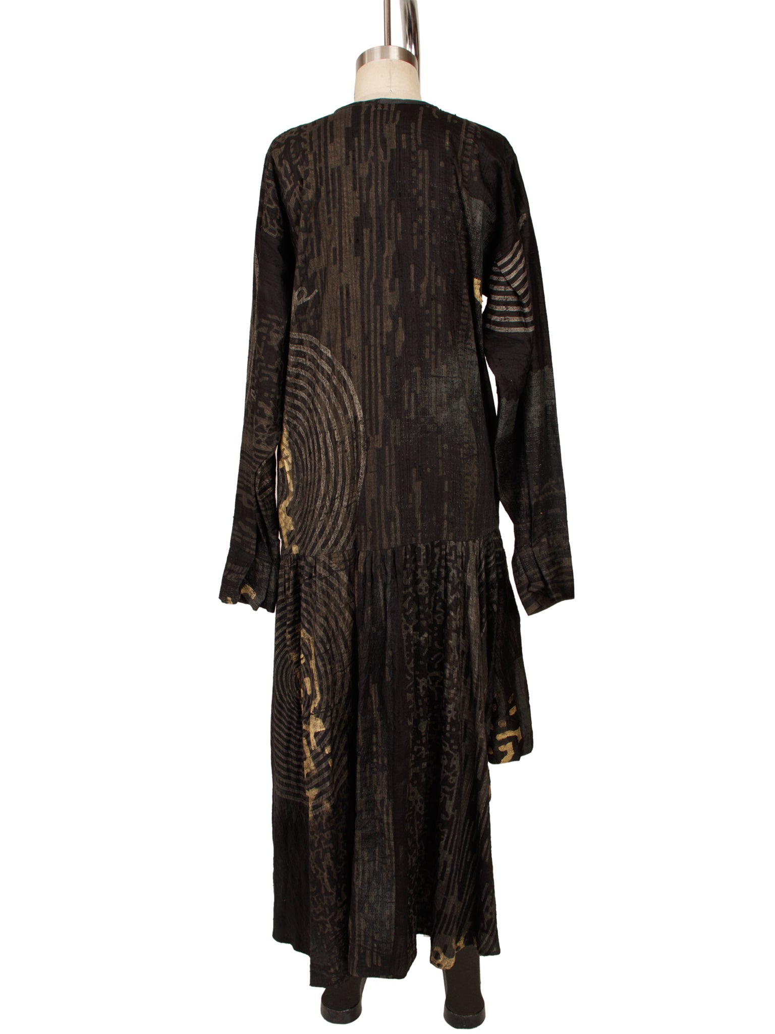 1988 Visual Professional Spiral Print Dress