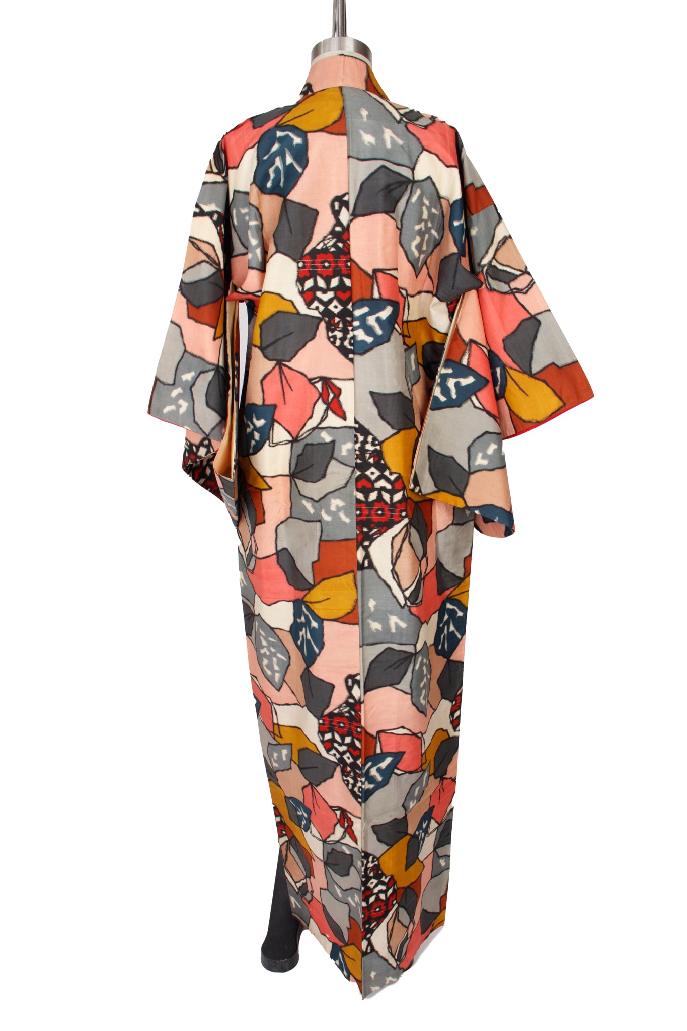 1930s Silk Abstract Jacquard Kimono