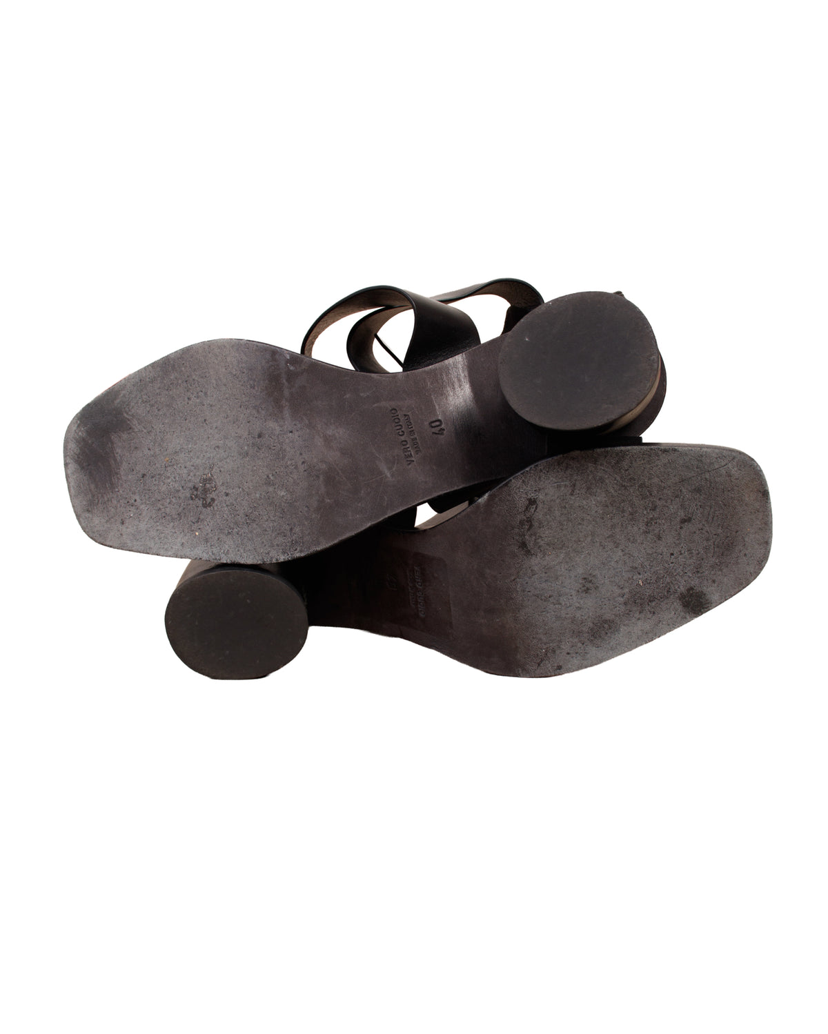 Ann Demeulemeester Crossover Buckle Sandals