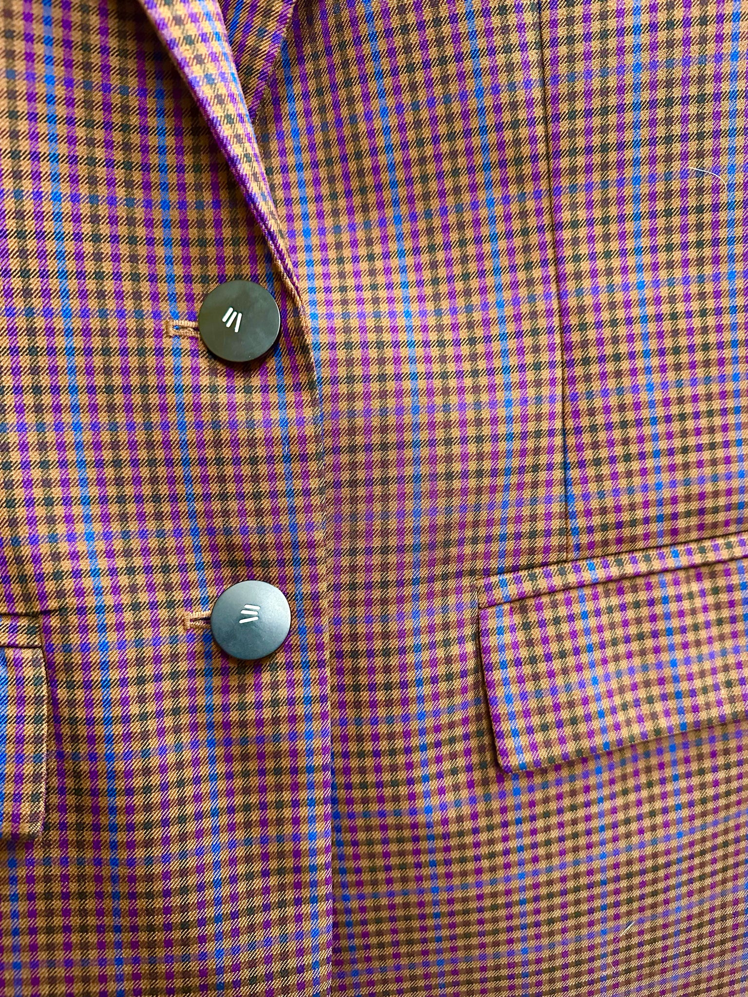Tibi Gingham Pierced Blazer