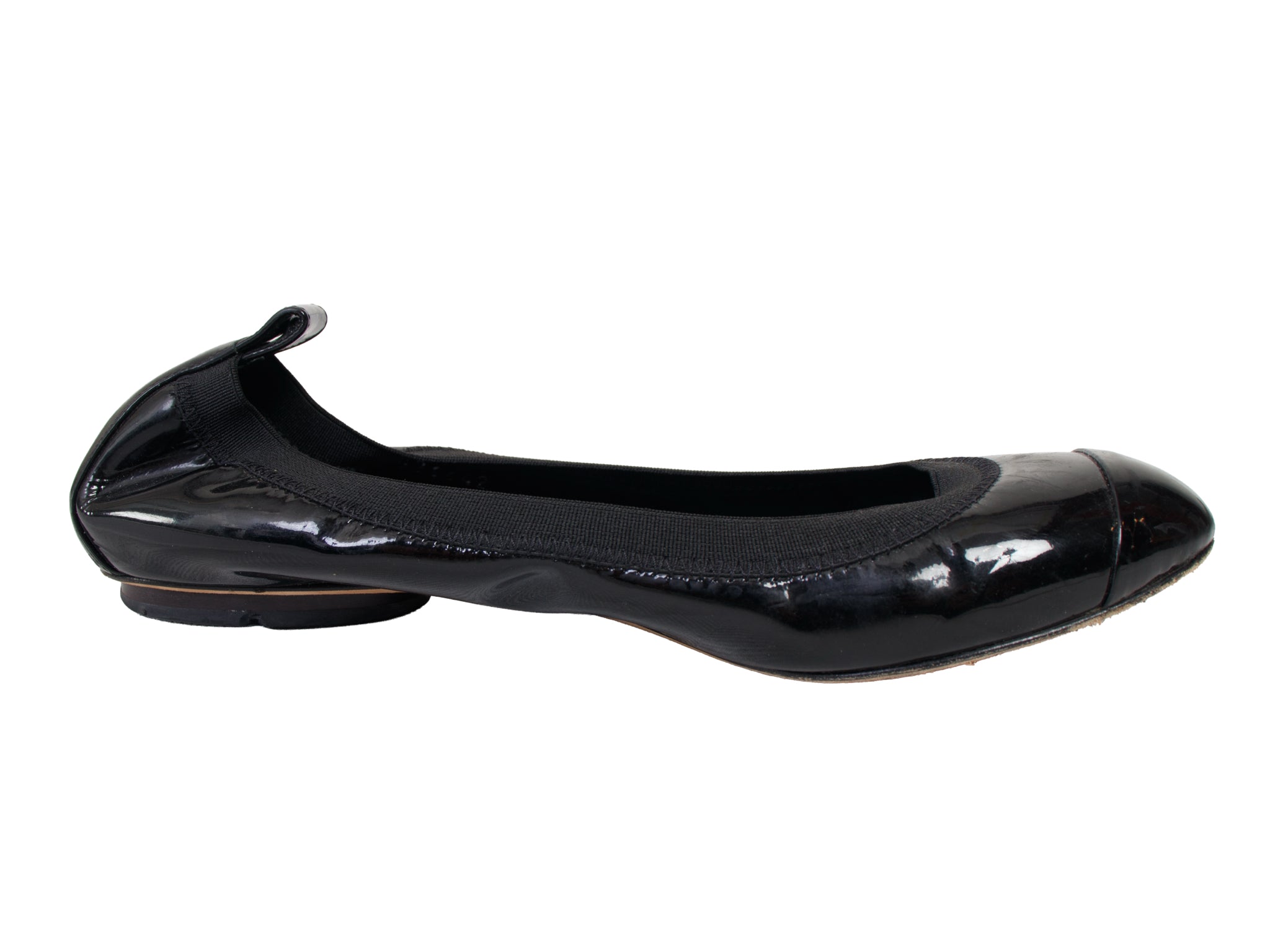 2008 Chanel Patent Leather Ballet Flats as-is