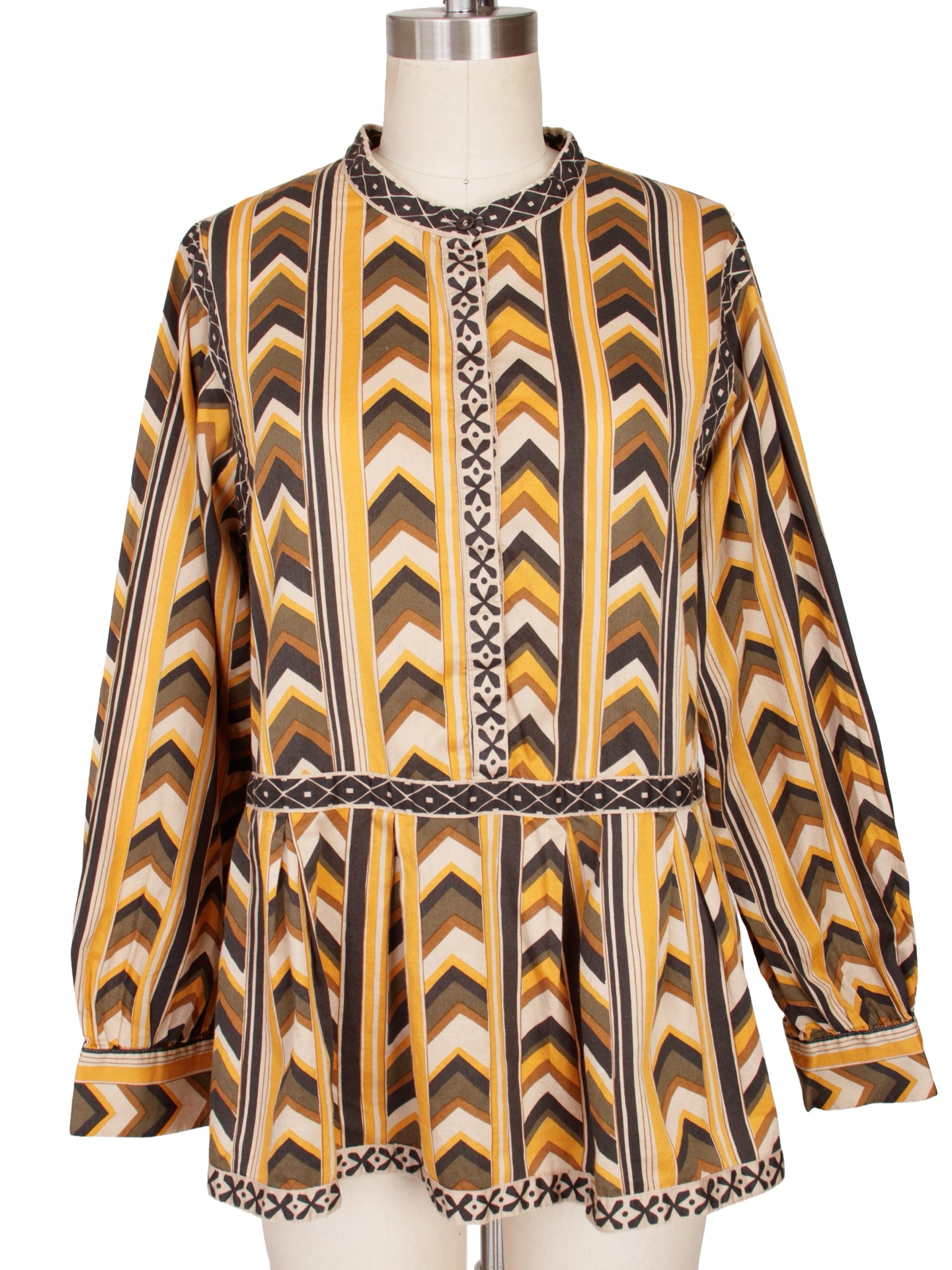Toast Chevron Print Blouse