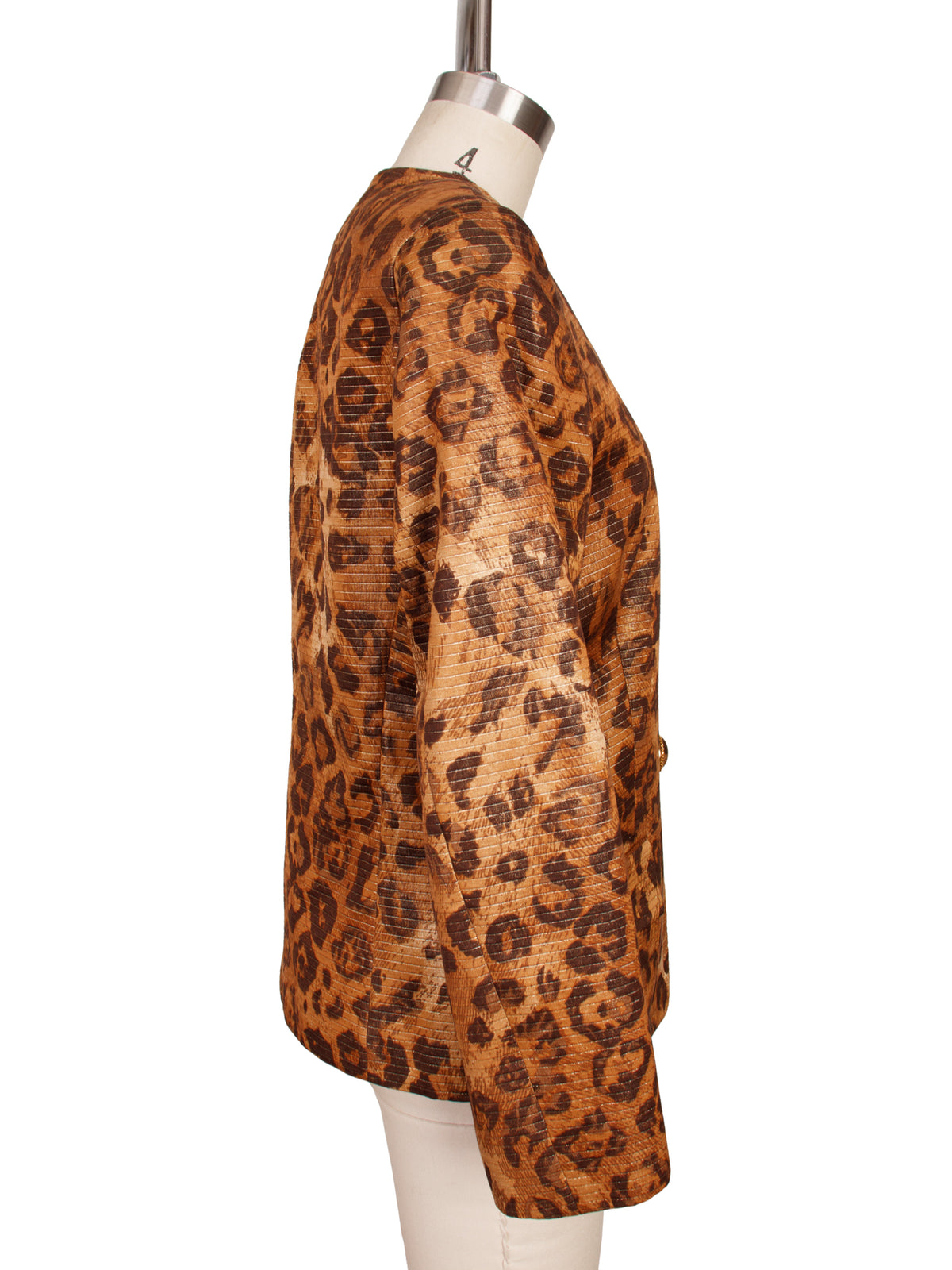Gianfranco Ferre Metallic Leopard Print Jacket