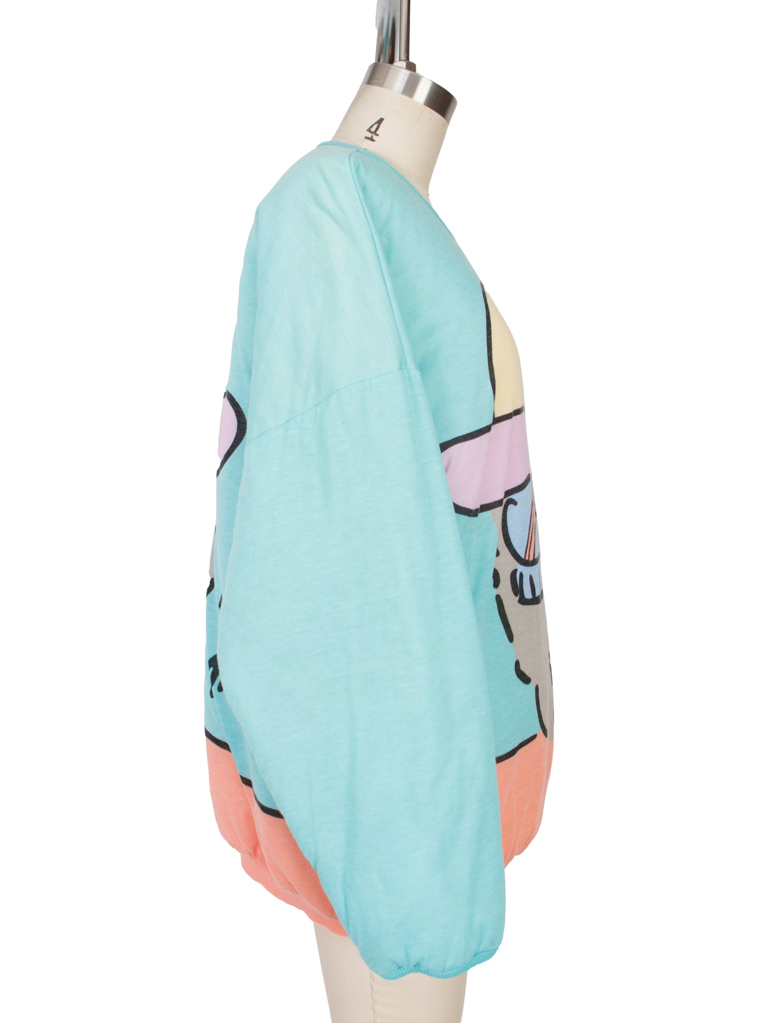 1980s Peter Max Reversible Padded Sweatshirt