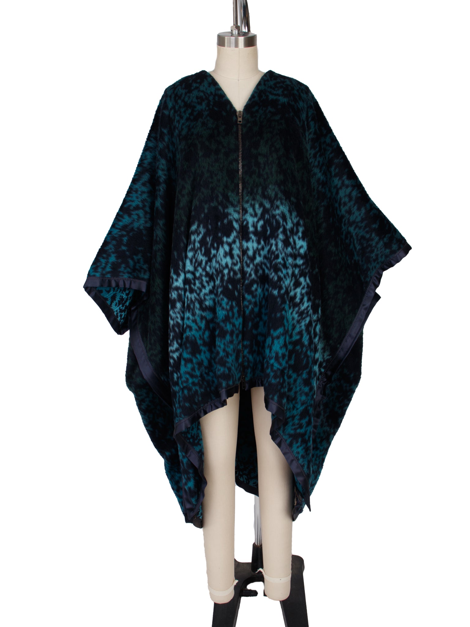 Maison Margiela Collection 1 Faux Fur Poncho Coat