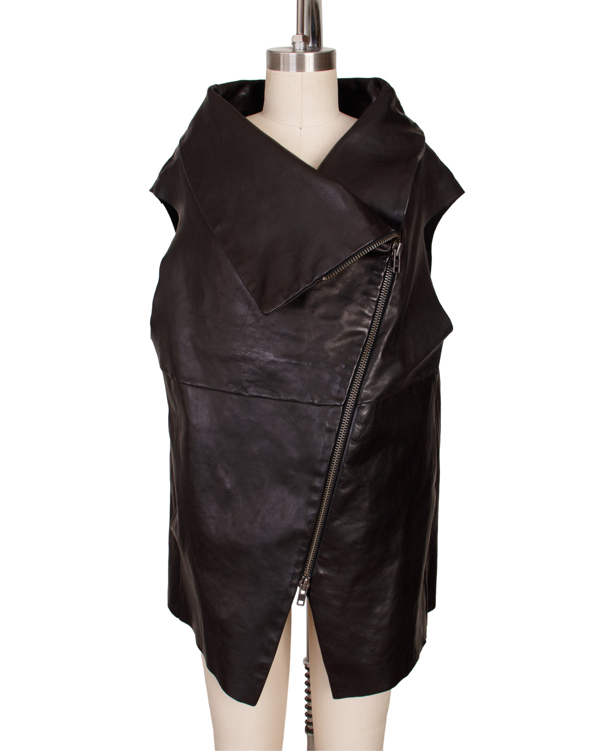 Ivan Grundahl Leather Multi-Zip Vest*