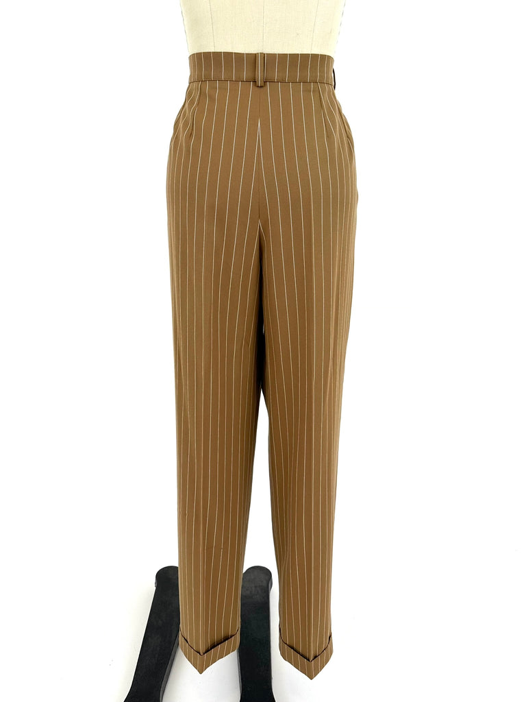 Yves Saint Laurent Wool Pinstripe Trousers