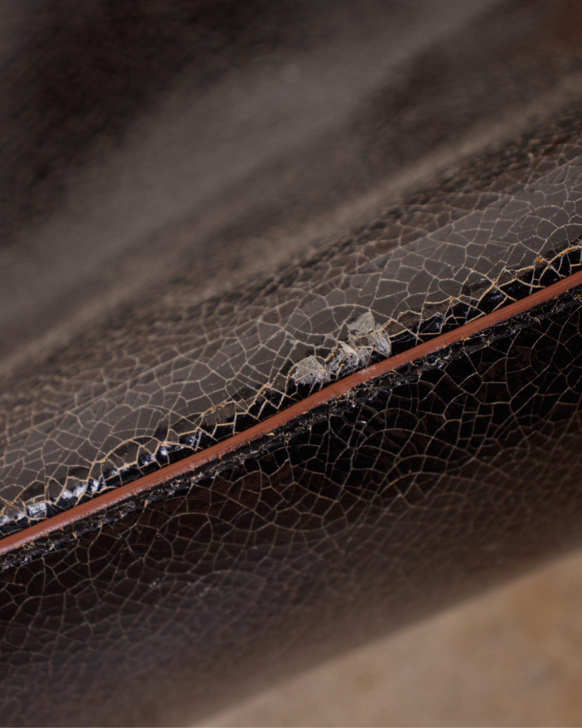 Miu Miu Cracked Leather Tote