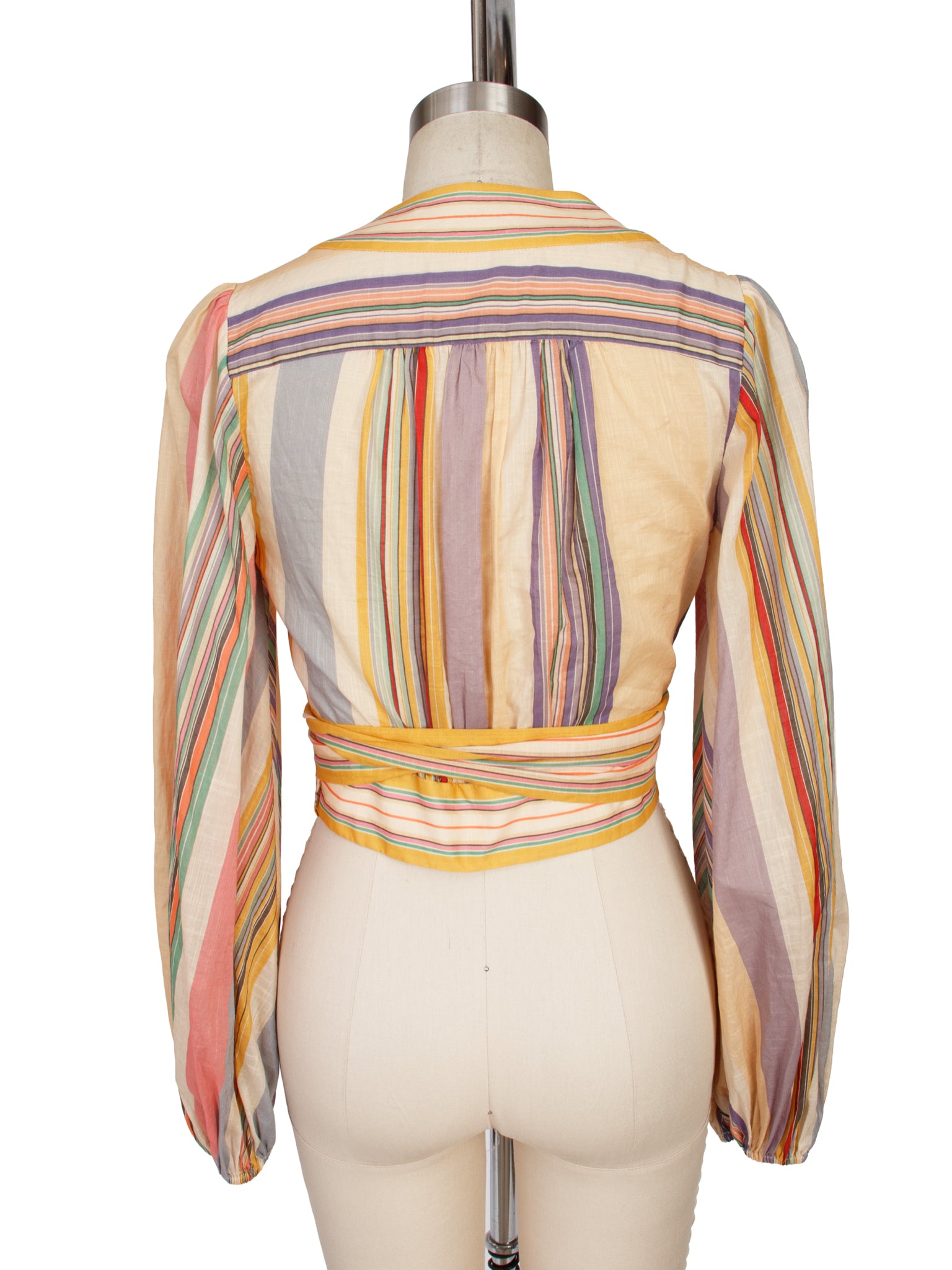 Zimmermann Rebellion Stripe Wrap Blouse