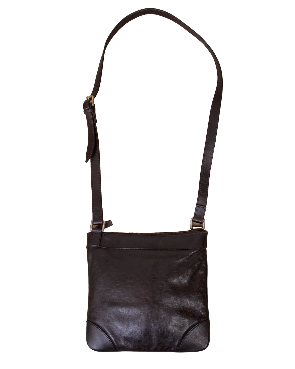 Gucci Calfskin Horsebit Embossed Crossbody Bag