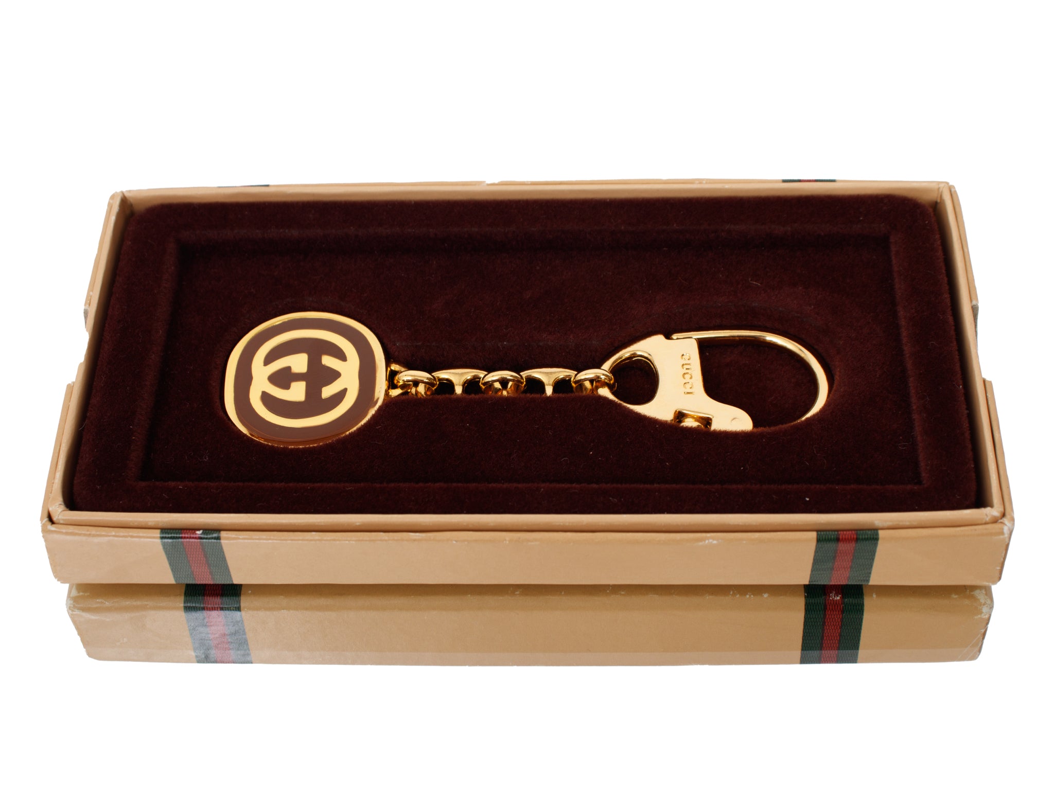 Gucci GG Logo Mariner Chain Bag Charm