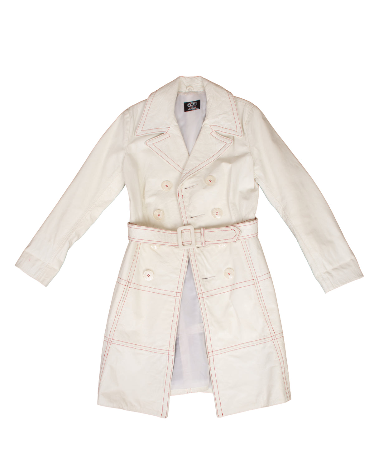 Diesel Leather Trench Coat