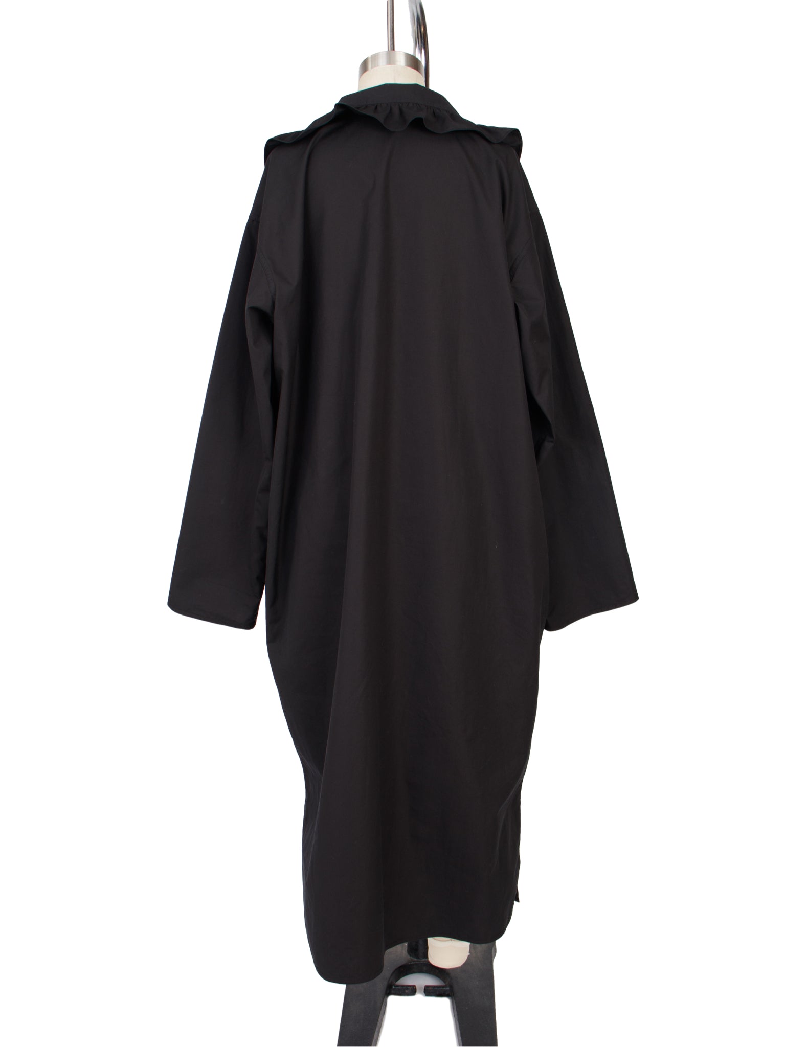 Sofie D'Hoore Poplin Cotton Ruffle Trim Dress