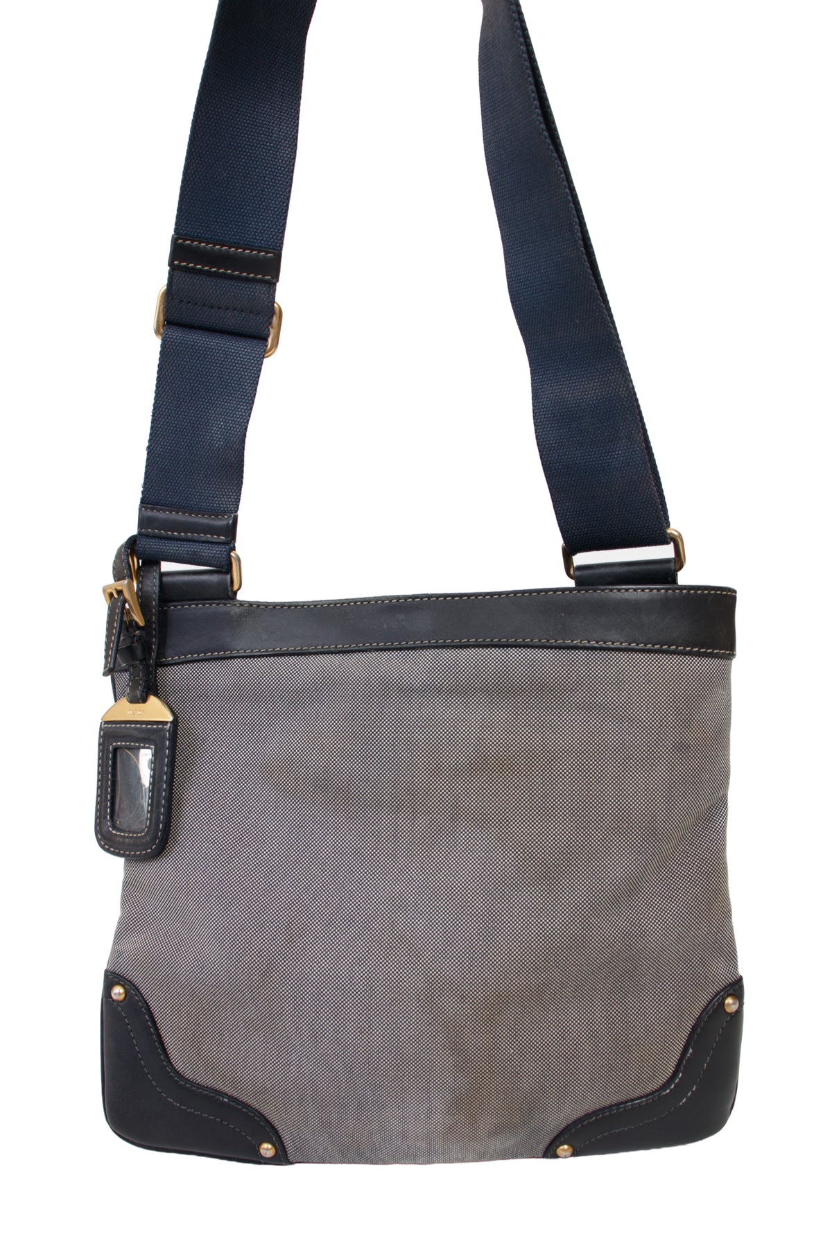 Prada Logo Jacquard Messenger Bag