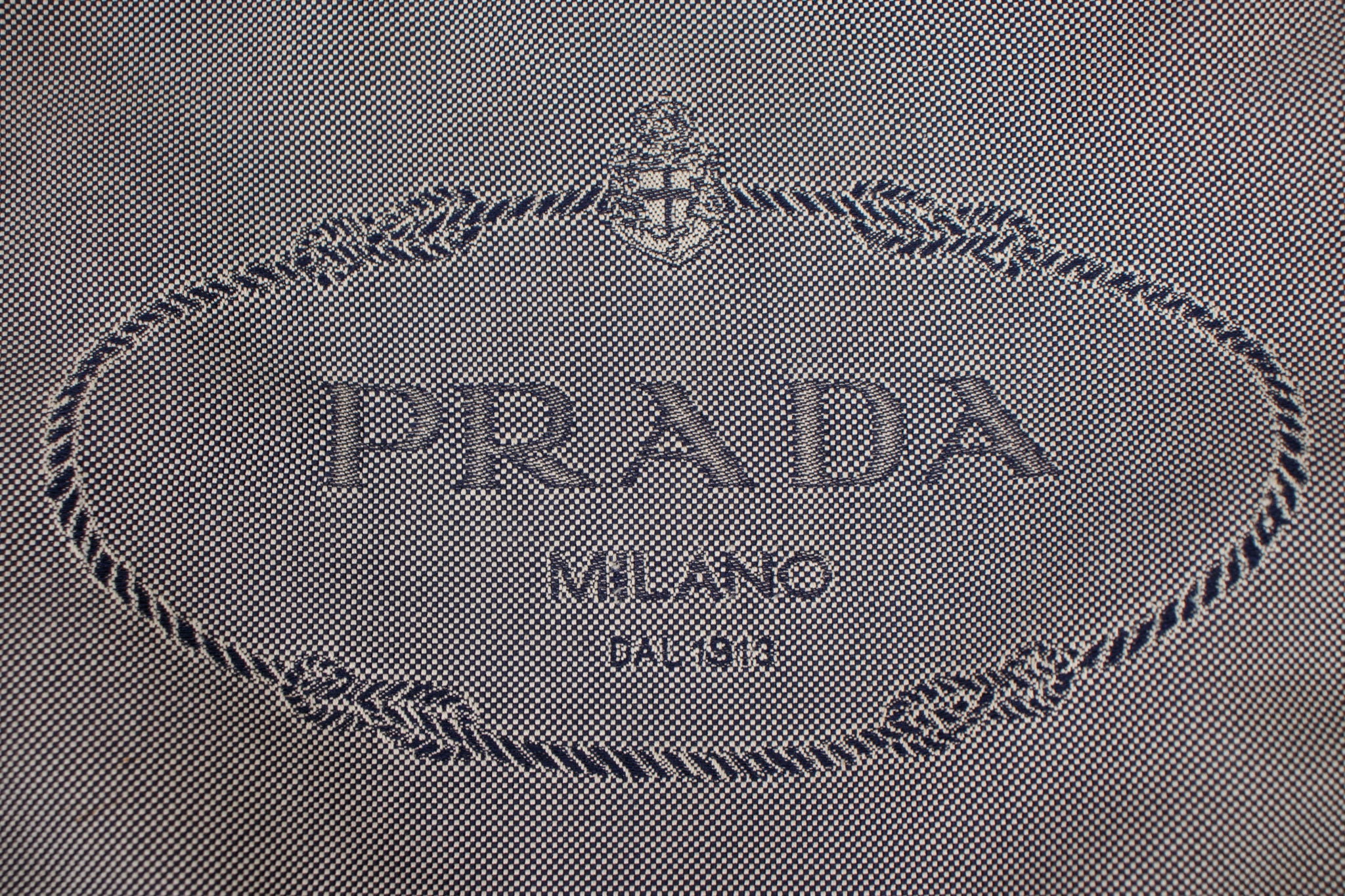 Prada Logo Jacquard Messenger Bag