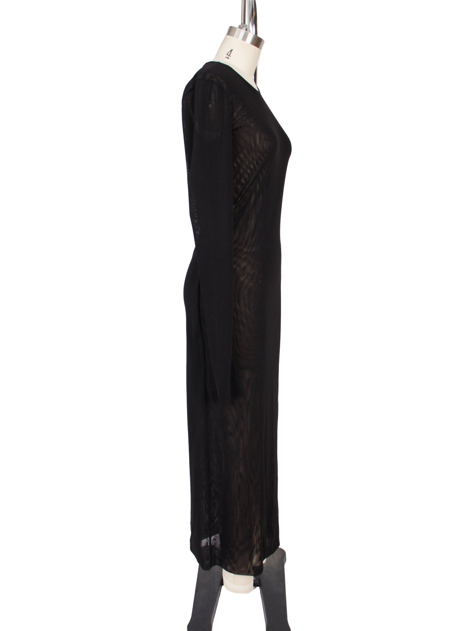 The ANDAMANE Double Mesh Maxi Dress