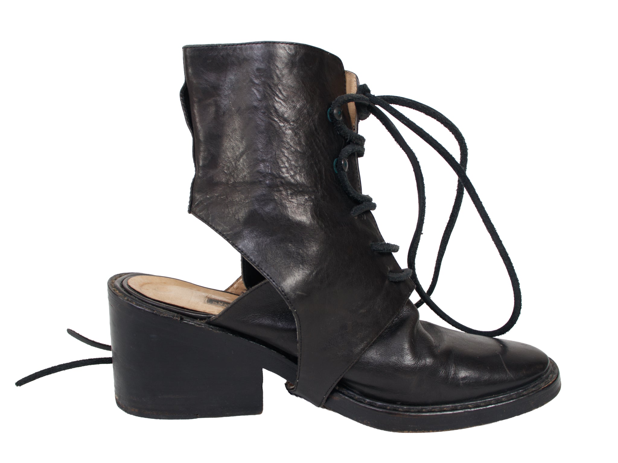 SS 1994 Ann Demeulemeester Stirrup Spats Boots