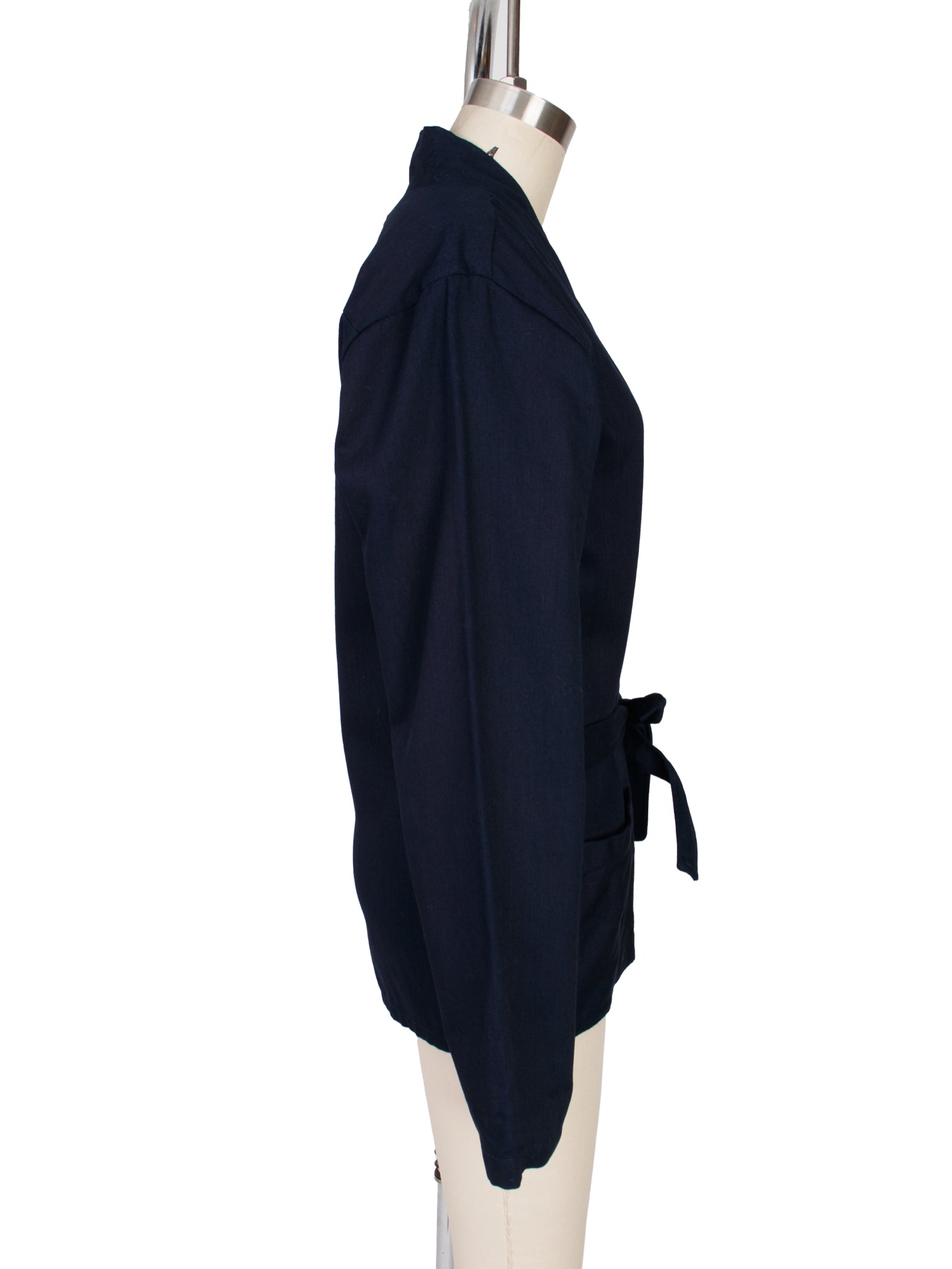 Evan Kinori Wool Twill Tie Jacket
