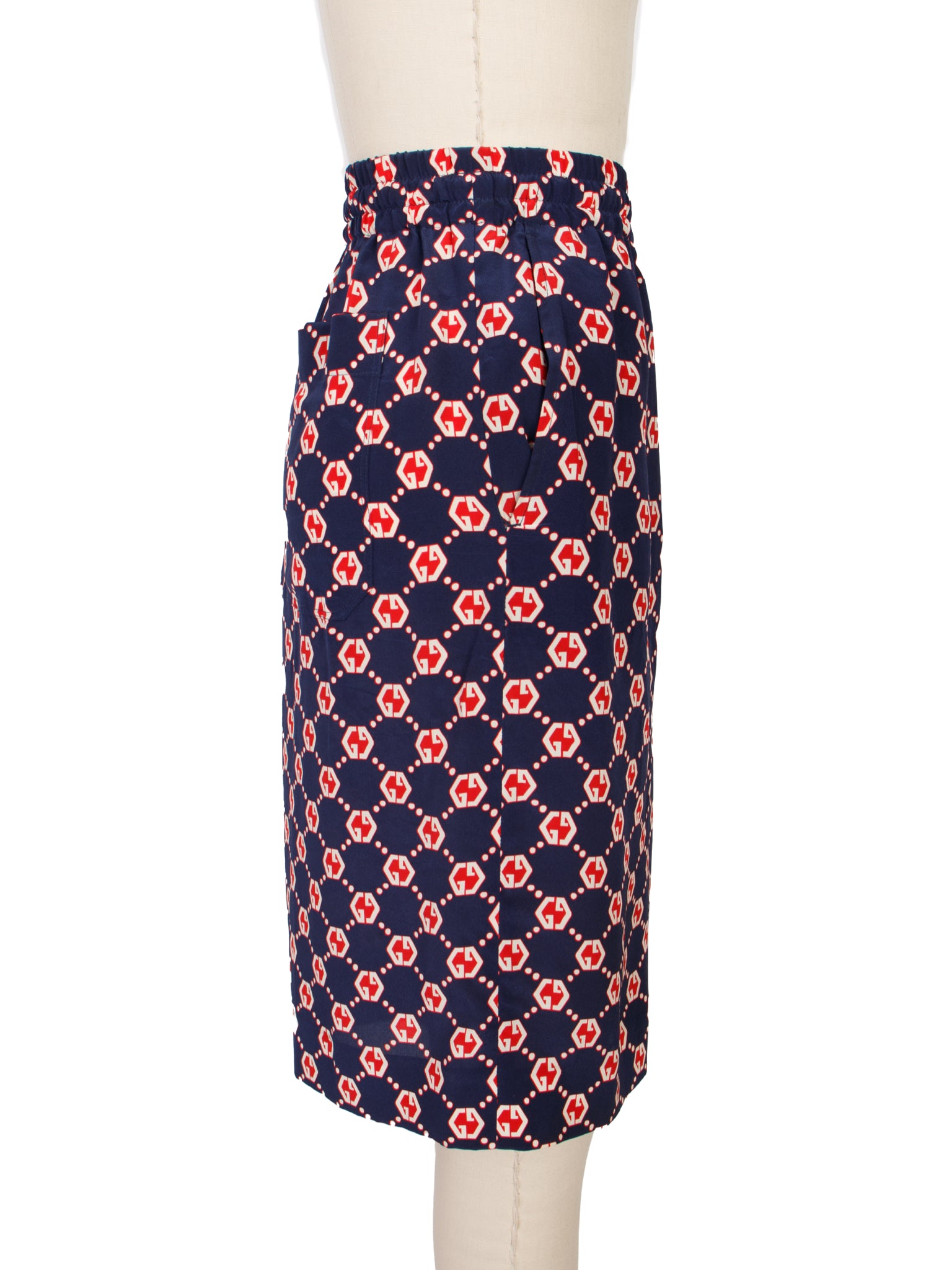 Gucci Silk GG Hexagon Print Shorts