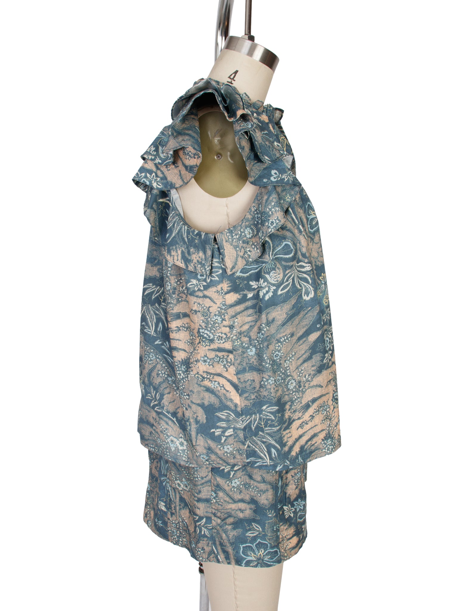Ulla Johnson Lei Floral Ruffle Top