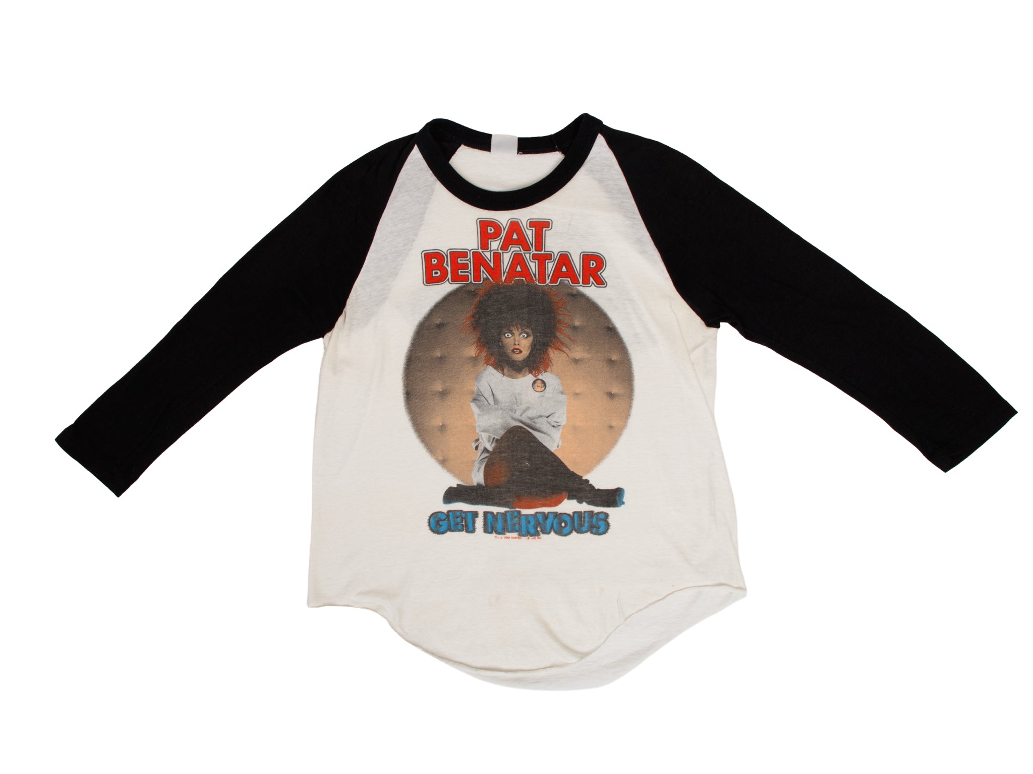 1982 Pat Benatar Get Nervous Raglan Tee