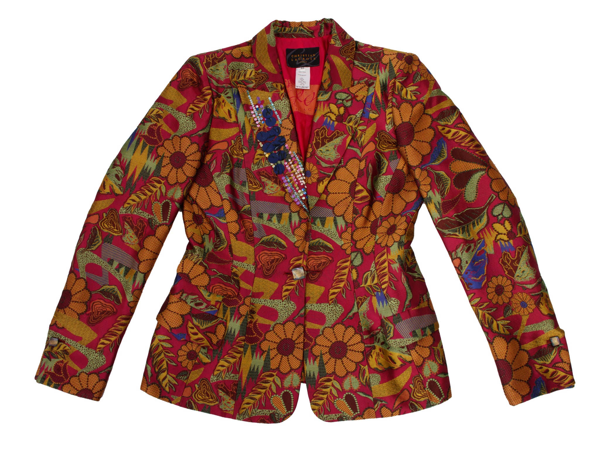 1990s Christian Lacroix Jacquard Blazer