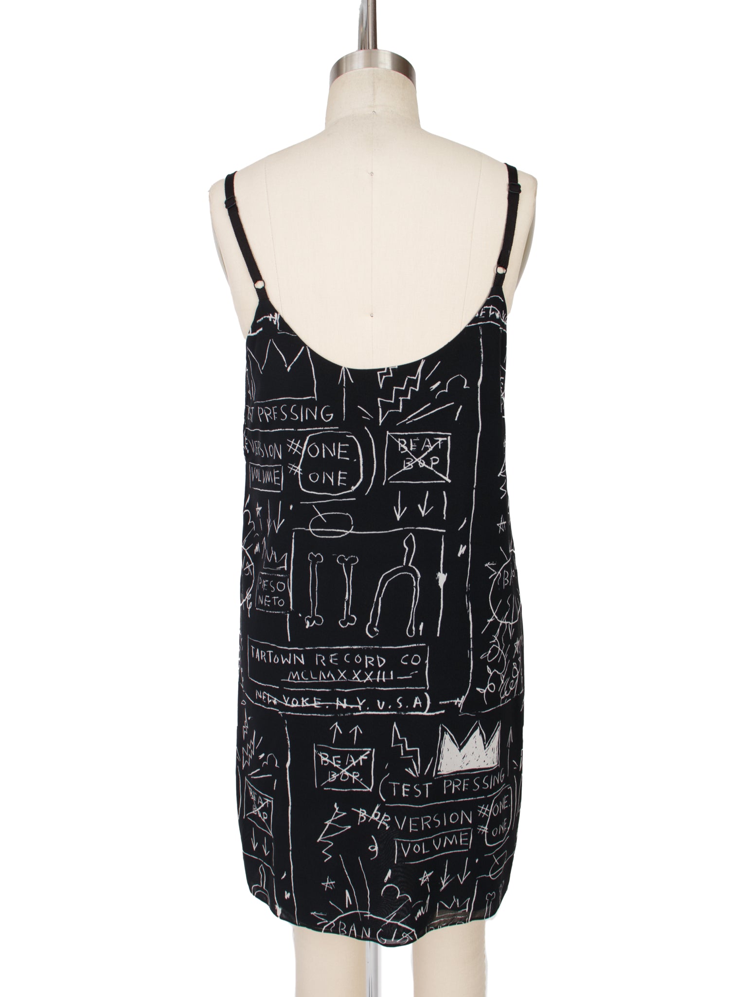 Alice + Olivia x Basquiat Silk Slip Dress