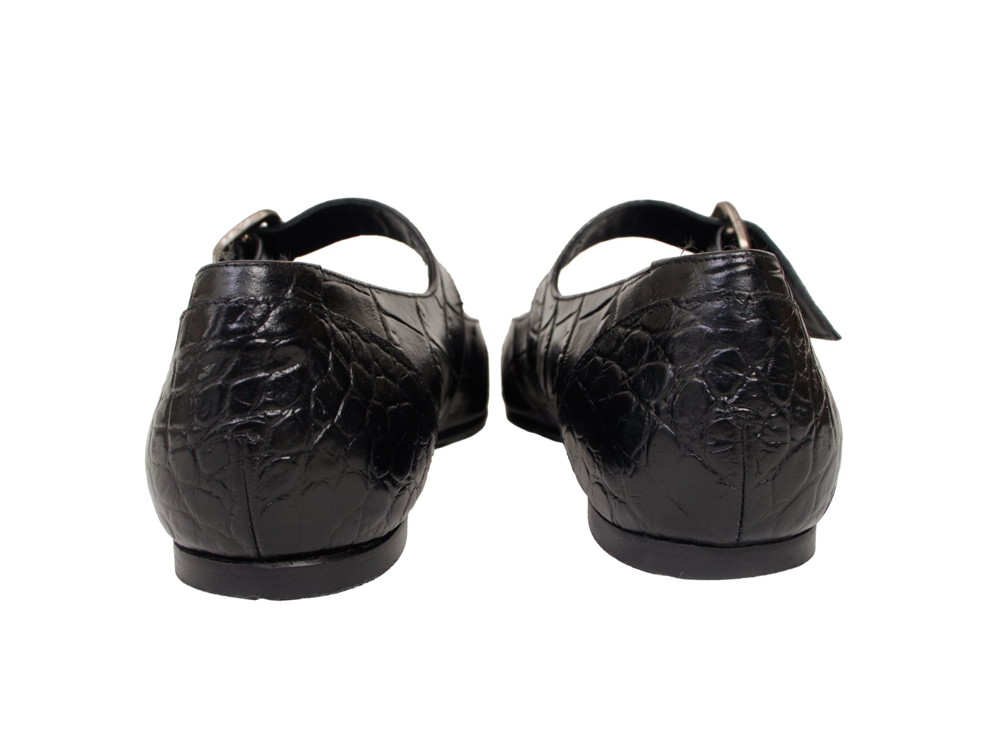 Freda Salvador Croc Embossed Mary Janes