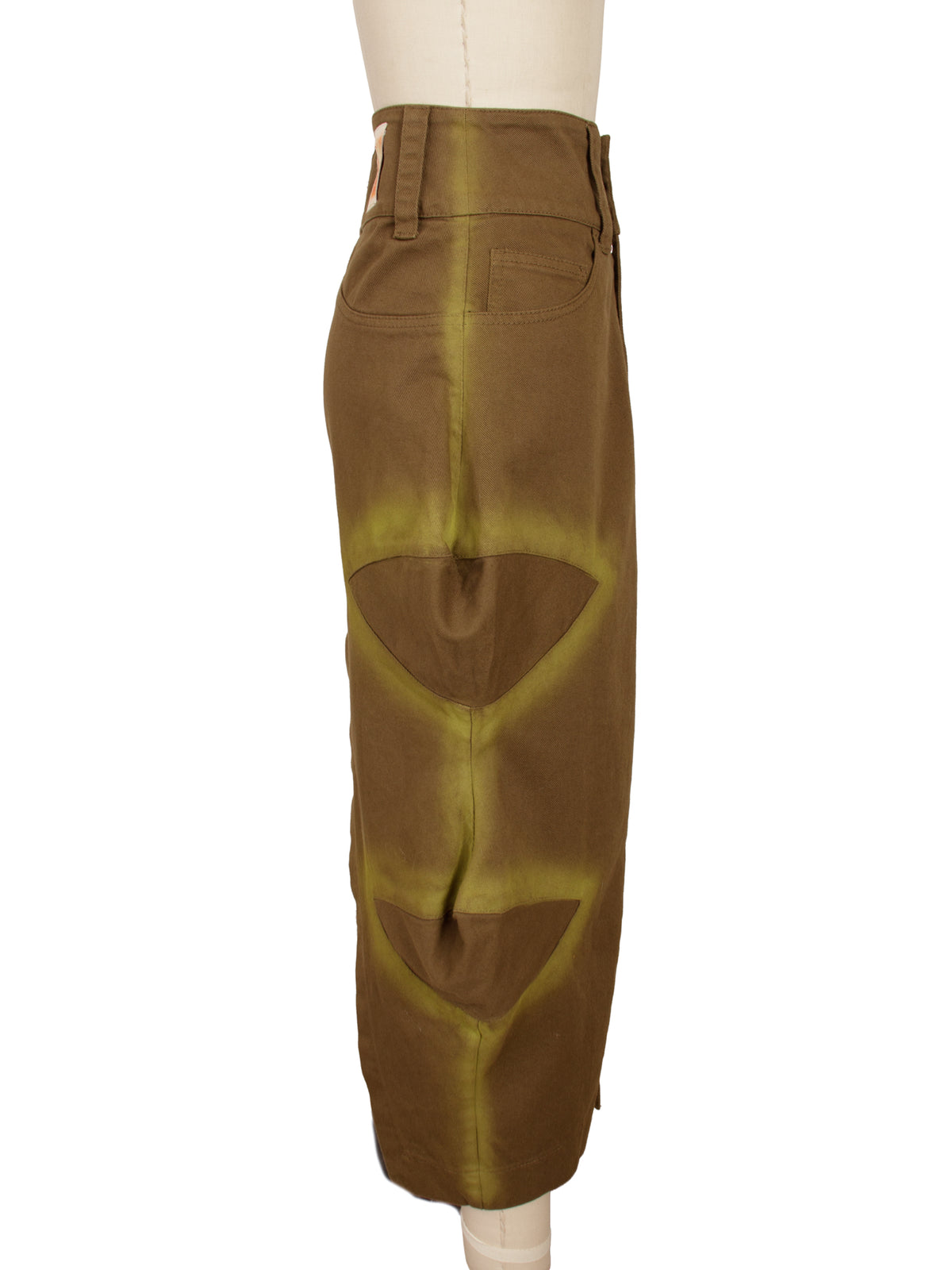 Paula Canovas Del Vas Spray Paint Split Skirt*