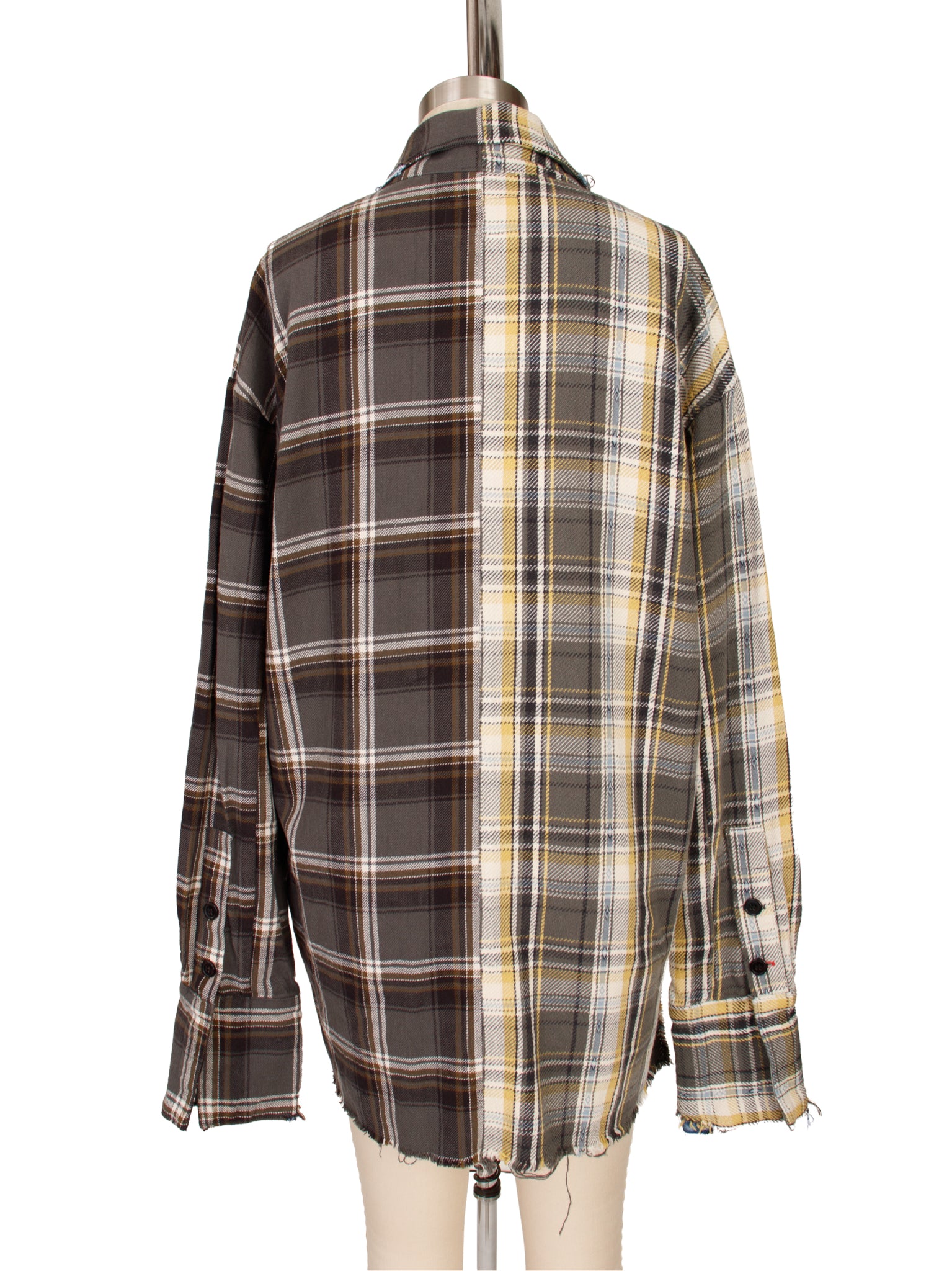 Greg Lauren Shawl Collar Boxy Reworked Shirt